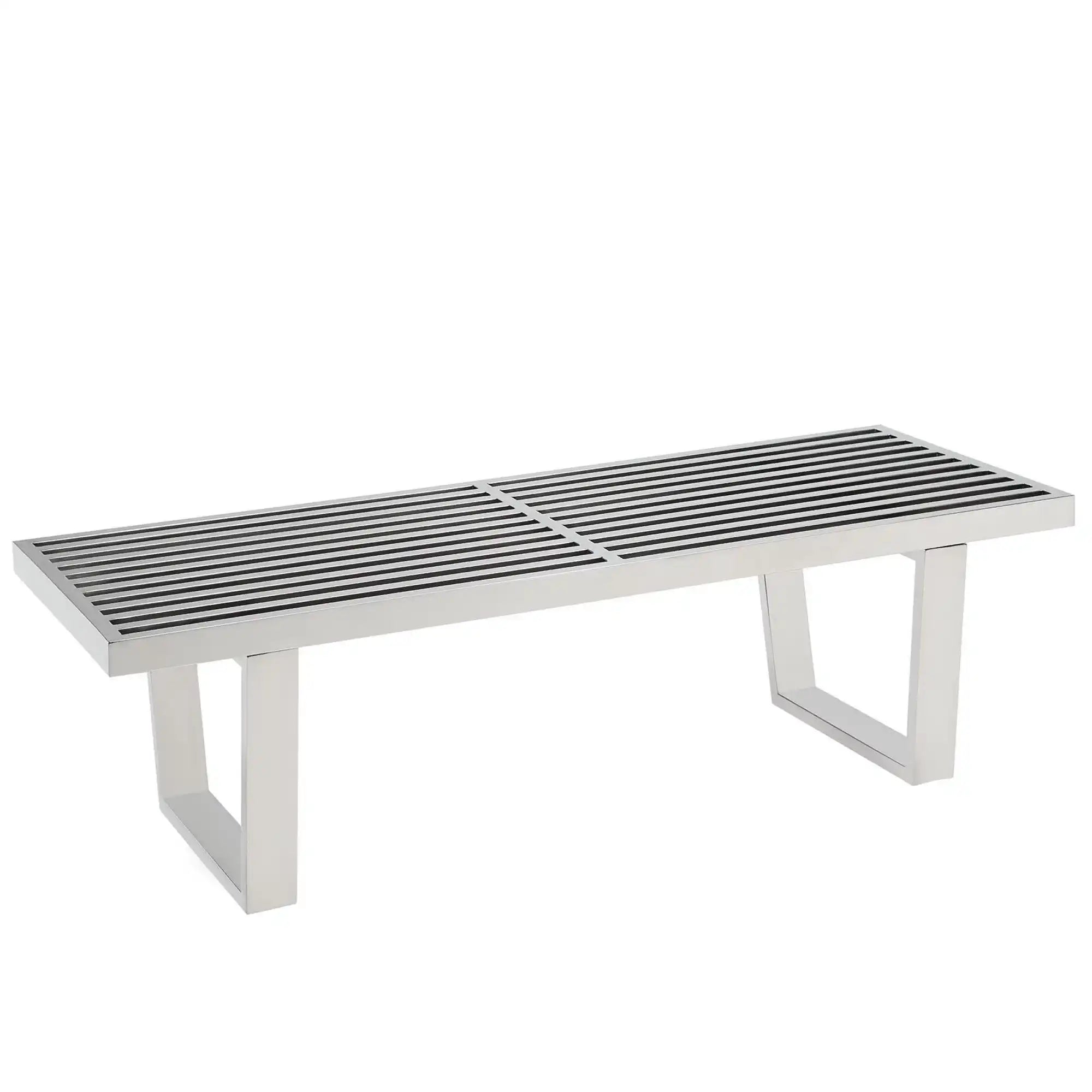 Sauna 4' Stainless Steel Bench by Modway - Best Buy Furniture