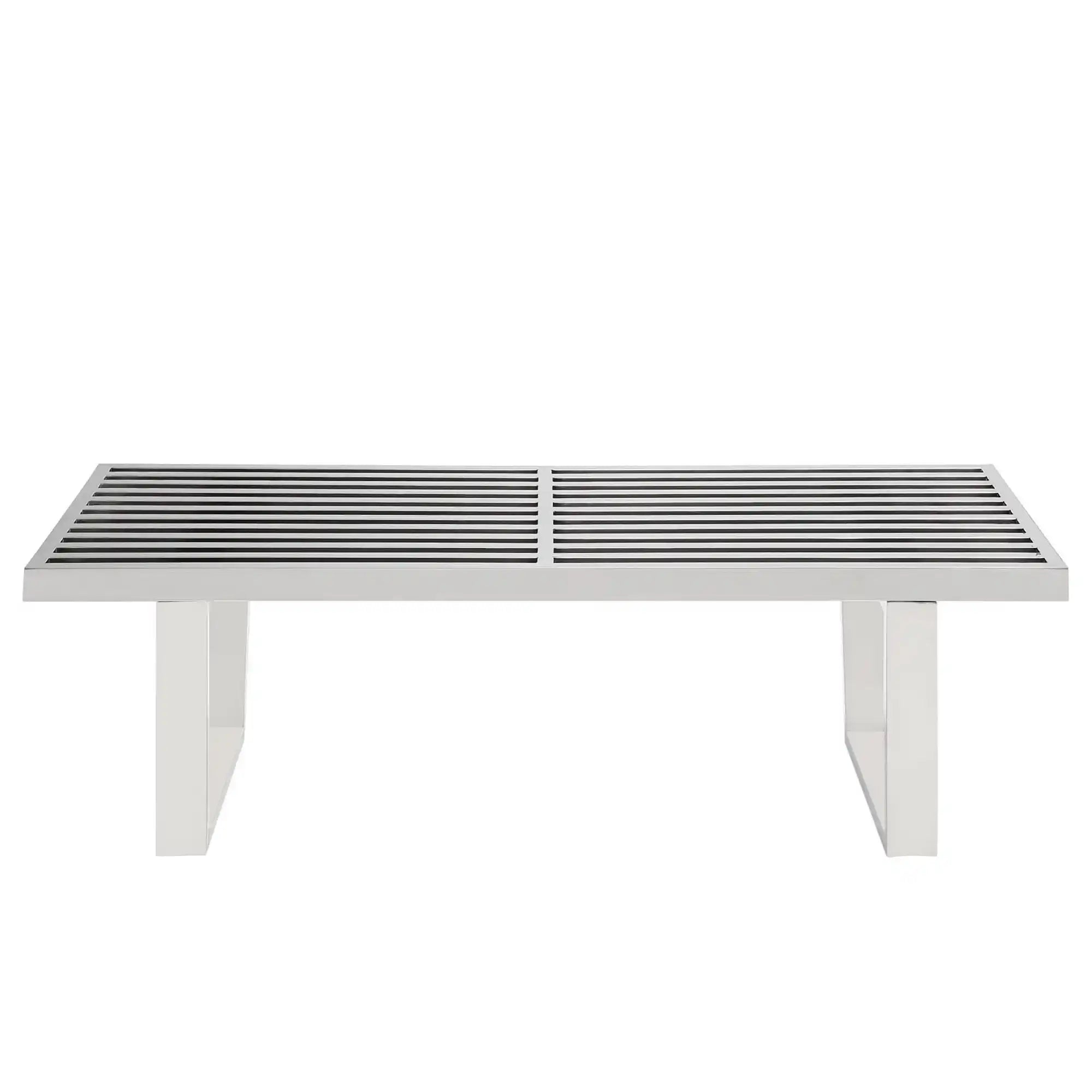 Sauna 4' Stainless Steel Bench by Modway - Best Buy Furniture