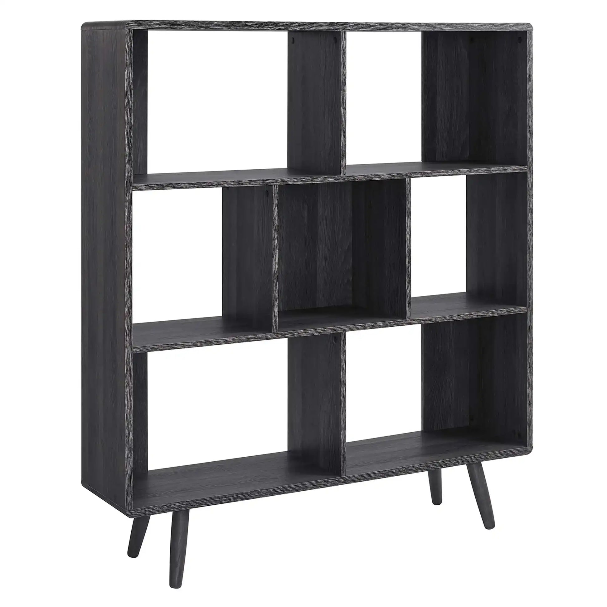 Transmit 7 Shelf Wood Grain Bookcase by Modway - Best Buy Furniture