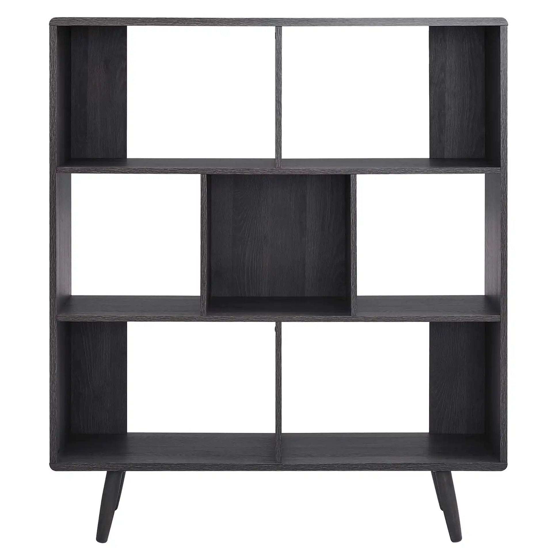 Transmit 7 Shelf Wood Grain Bookcase by Modway - Best Buy Furniture