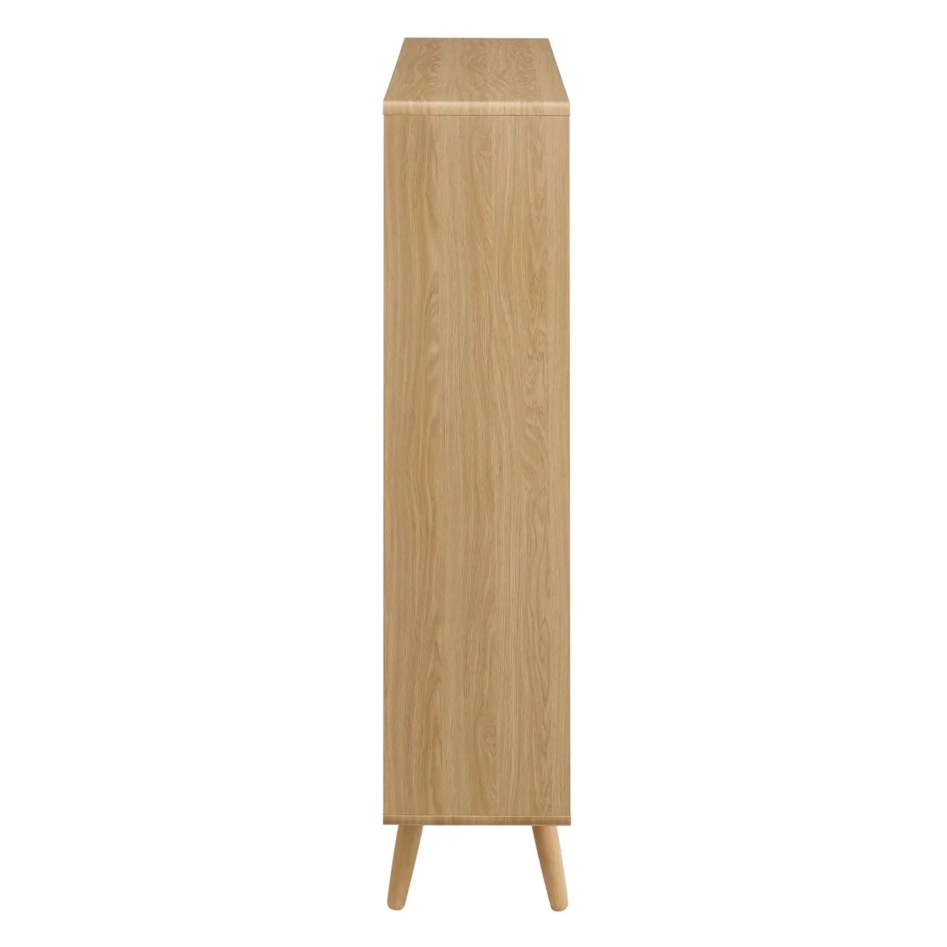 Transmit 7 Shelf Wood Grain Bookcase by Modway - Best Buy Furniture