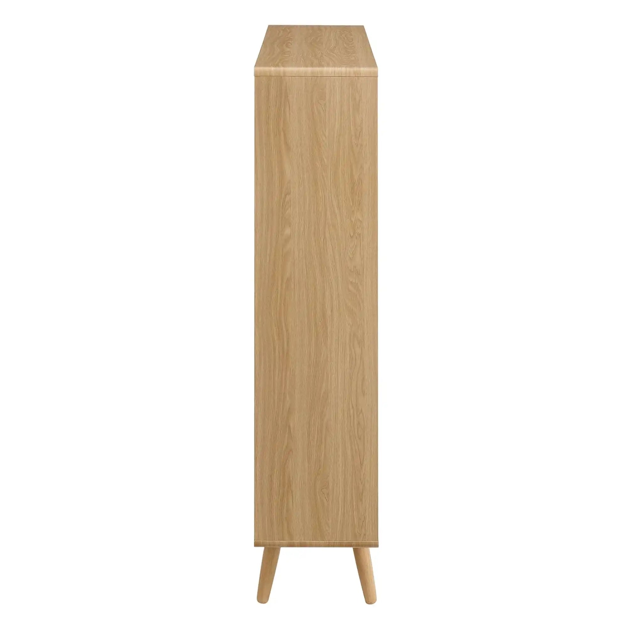 Transmit 7 Shelf Wood Grain Bookcase by Modway - Best Buy Furniture