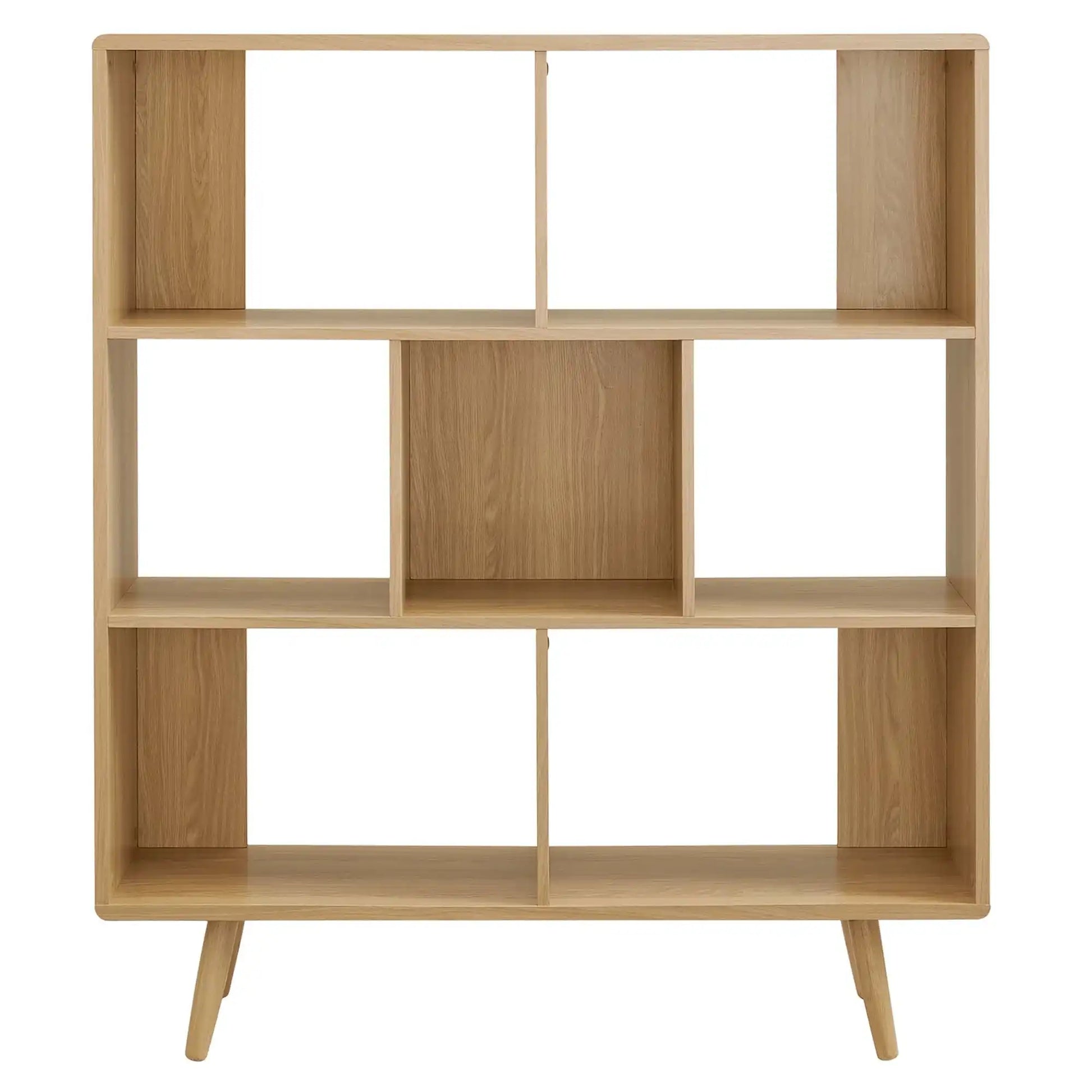 Transmit 7 Shelf Wood Grain Bookcase by Modway - Best Buy Furniture