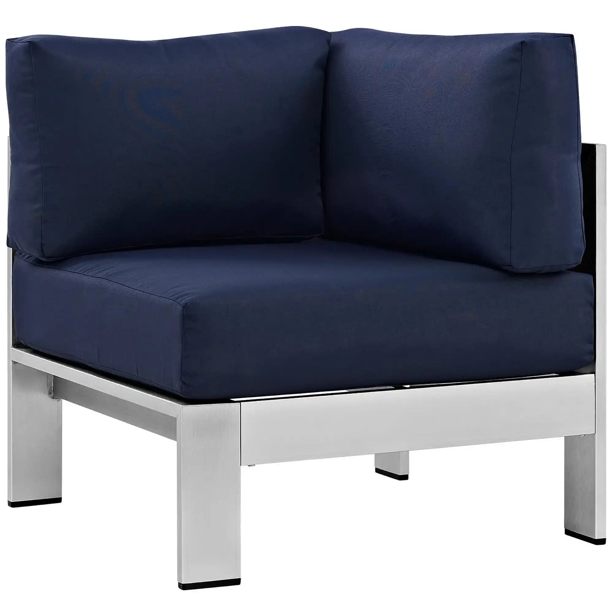 Shore 6 Piece Outdoor Patio Aluminum Sectional Sofa Set by Modway - Best Buy Furniture