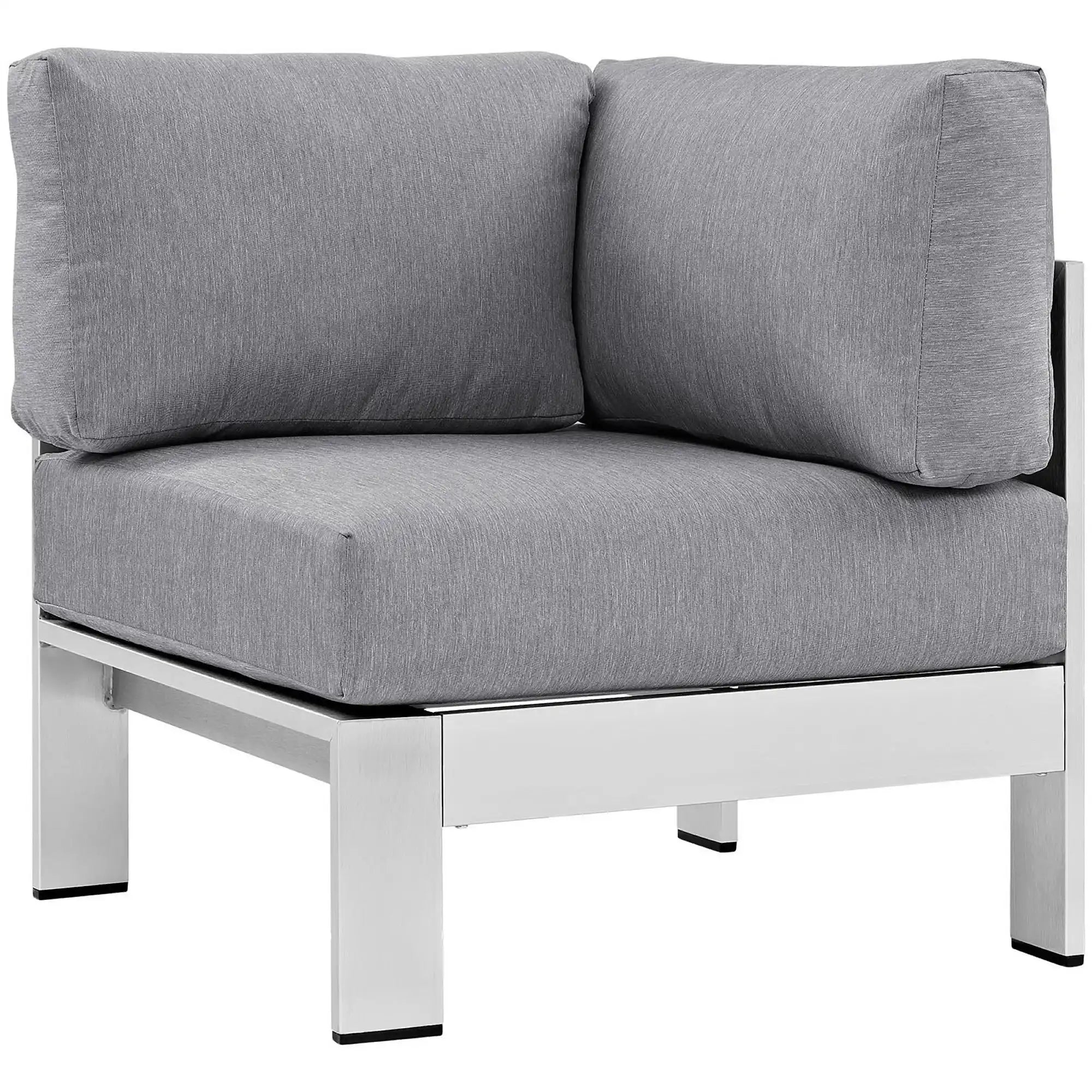 Shore 5 Piece Outdoor Patio Aluminum Sectional Sofa Set by Modway - Best Buy Furniture