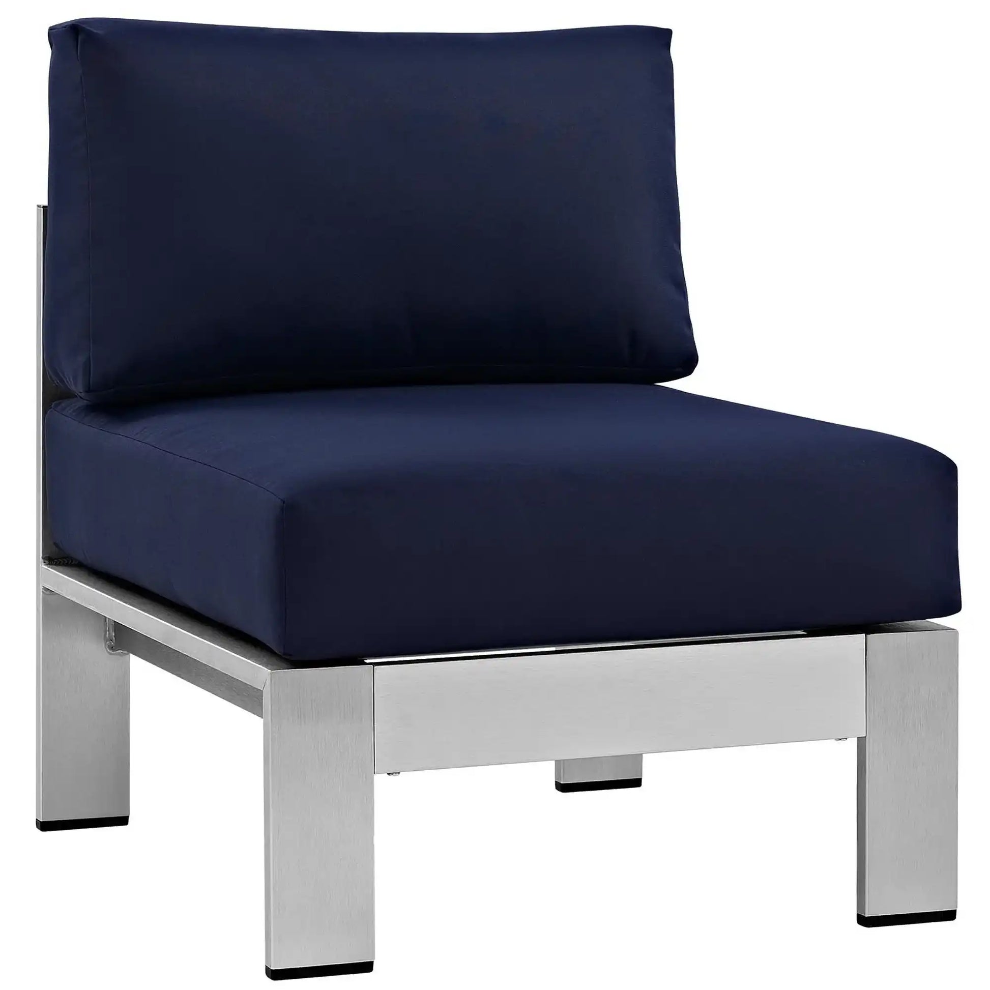 Shore 6 Piece Outdoor Patio Aluminum Sectional Sofa Set by Modway - Best Buy Furniture