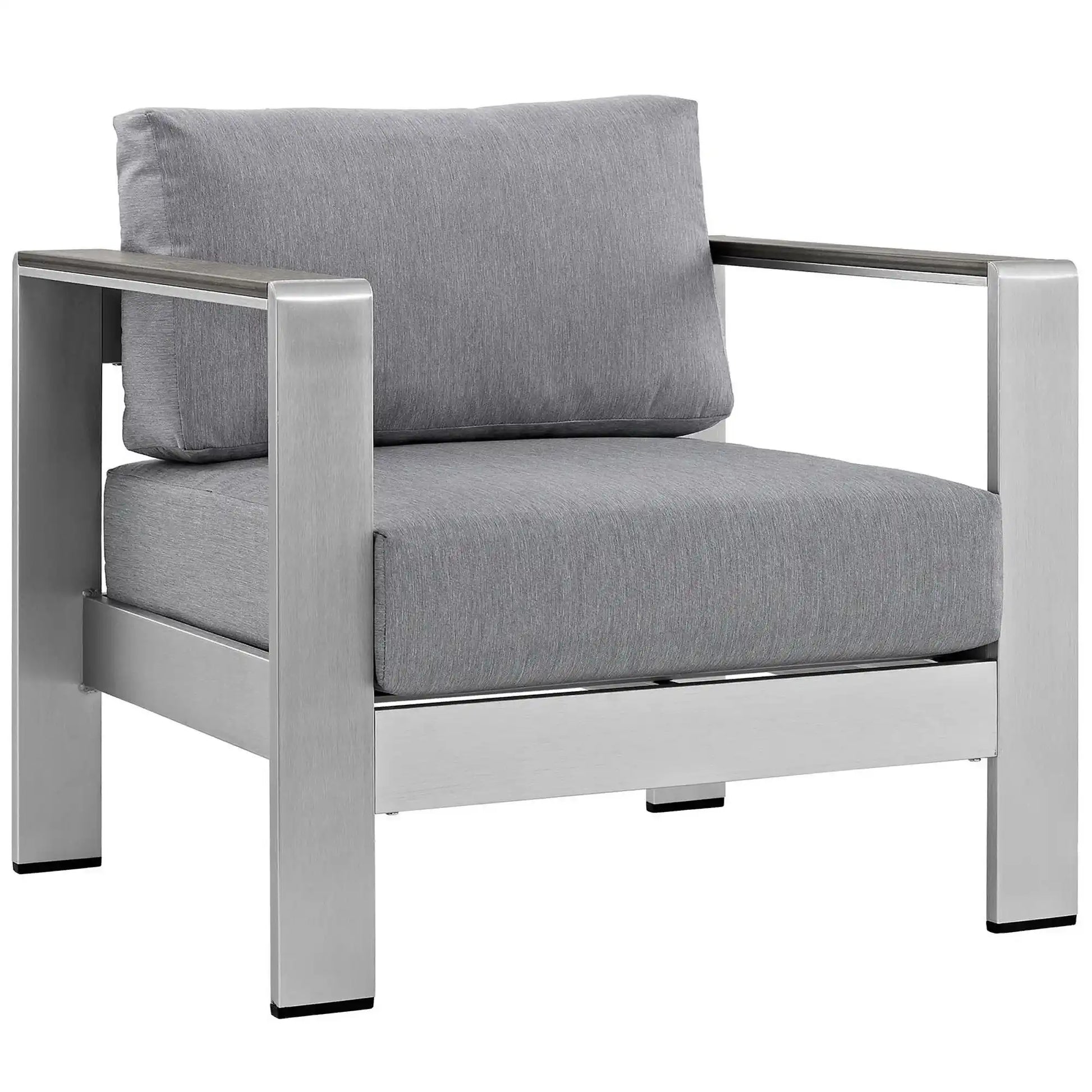 Shore 7 Piece Outdoor Patio Aluminum Sectional Sofa Set by Modway - Best Buy Furniture