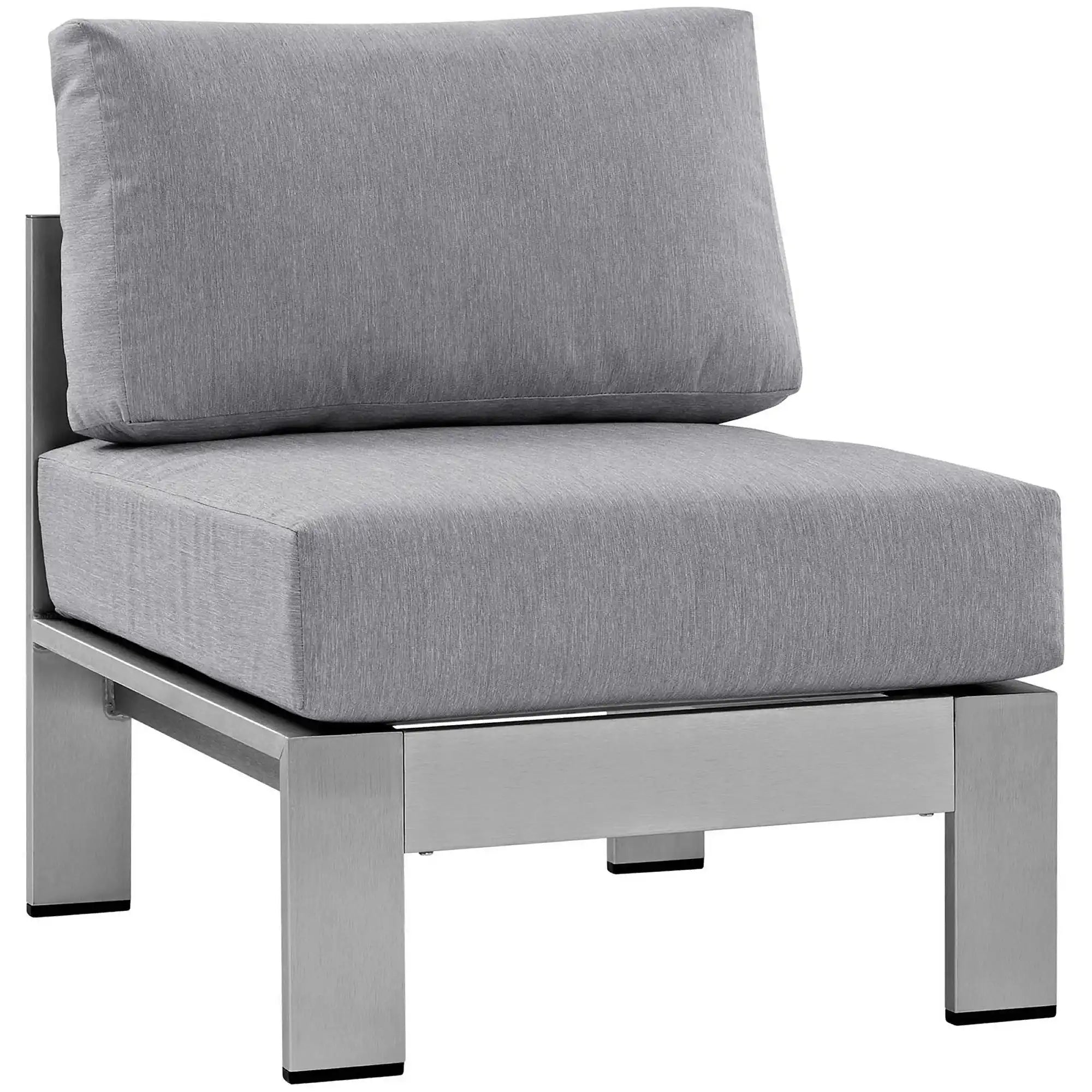 Shore 6 Piece Outdoor Patio Aluminum Sectional Sofa Set by Modway - Best Buy Furniture
