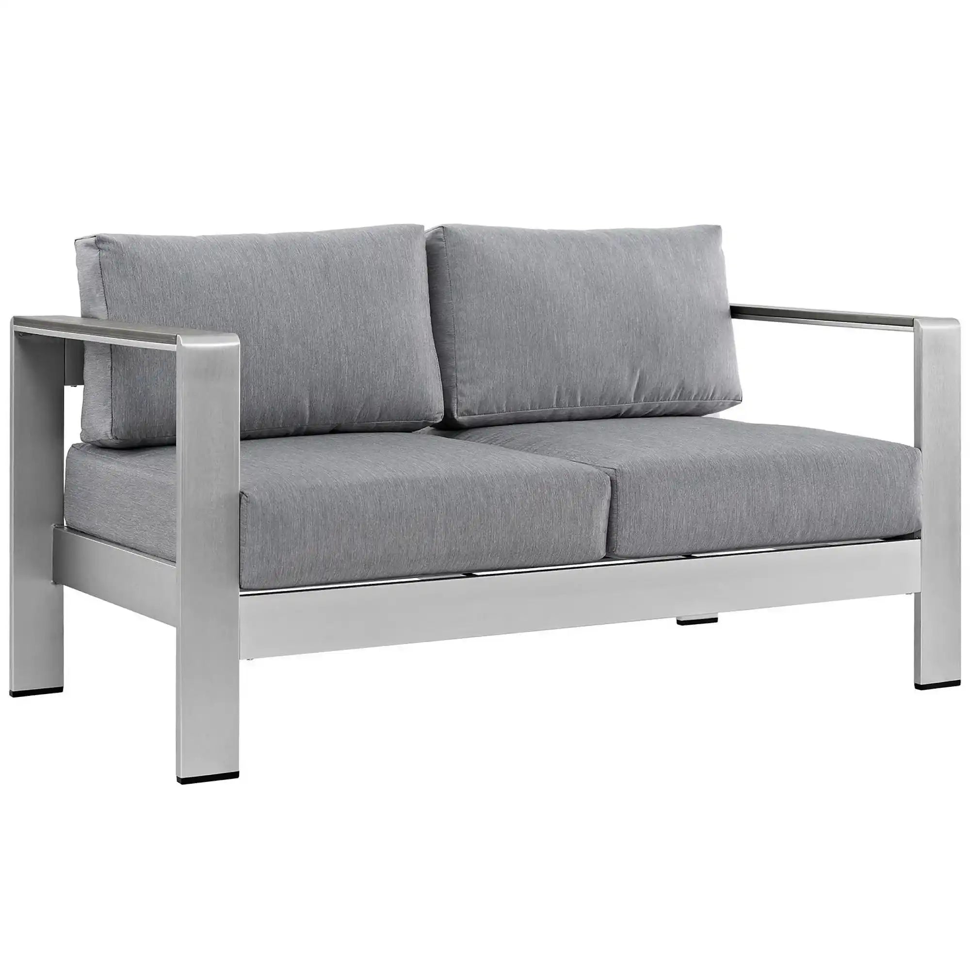 Shore 4 Piece Outdoor Patio Aluminum Sectional Sofa Set by Modway - Best Buy Furniture