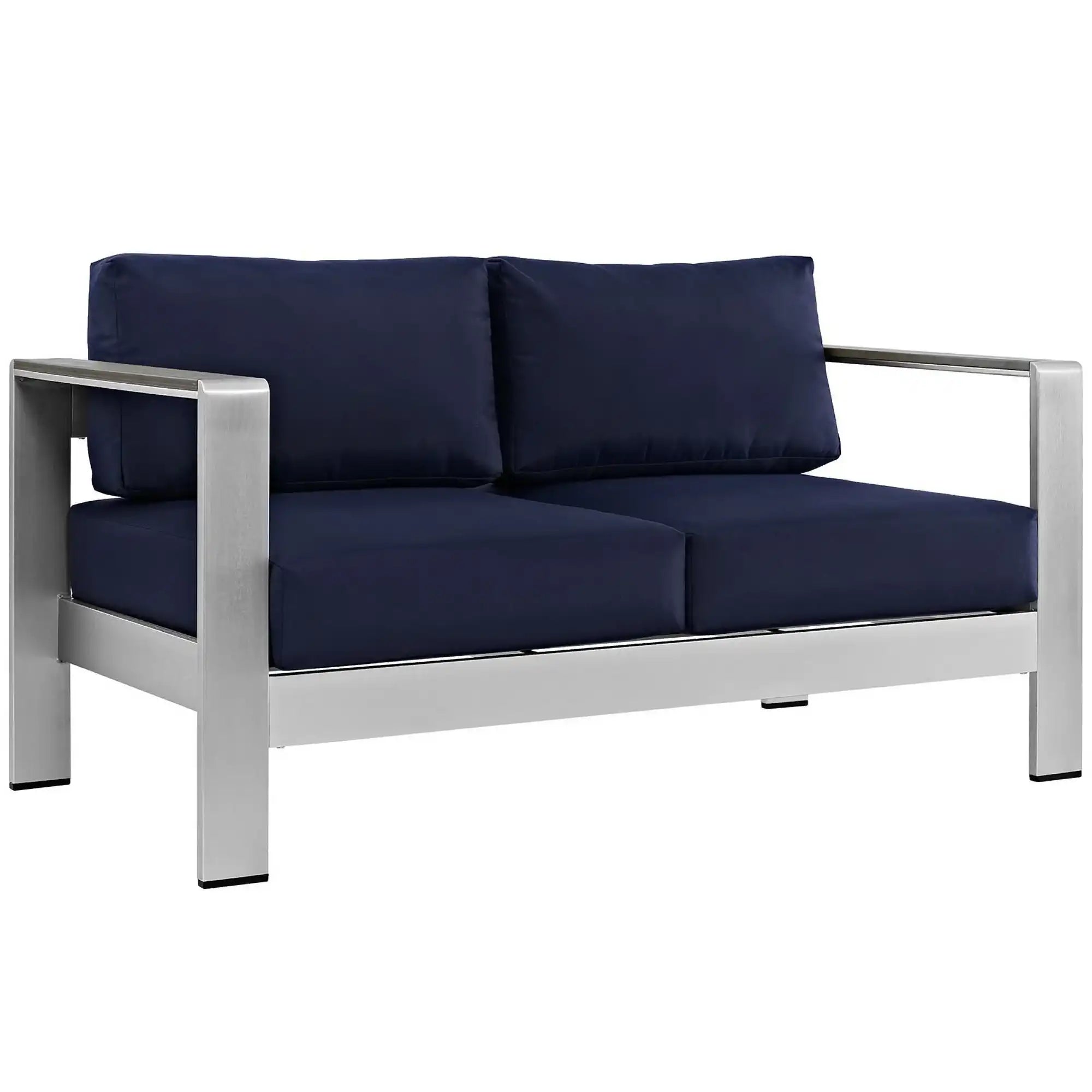 Shore 6 Piece Outdoor Patio Aluminum Sectional Sofa Set by Modway - Best Buy Furniture