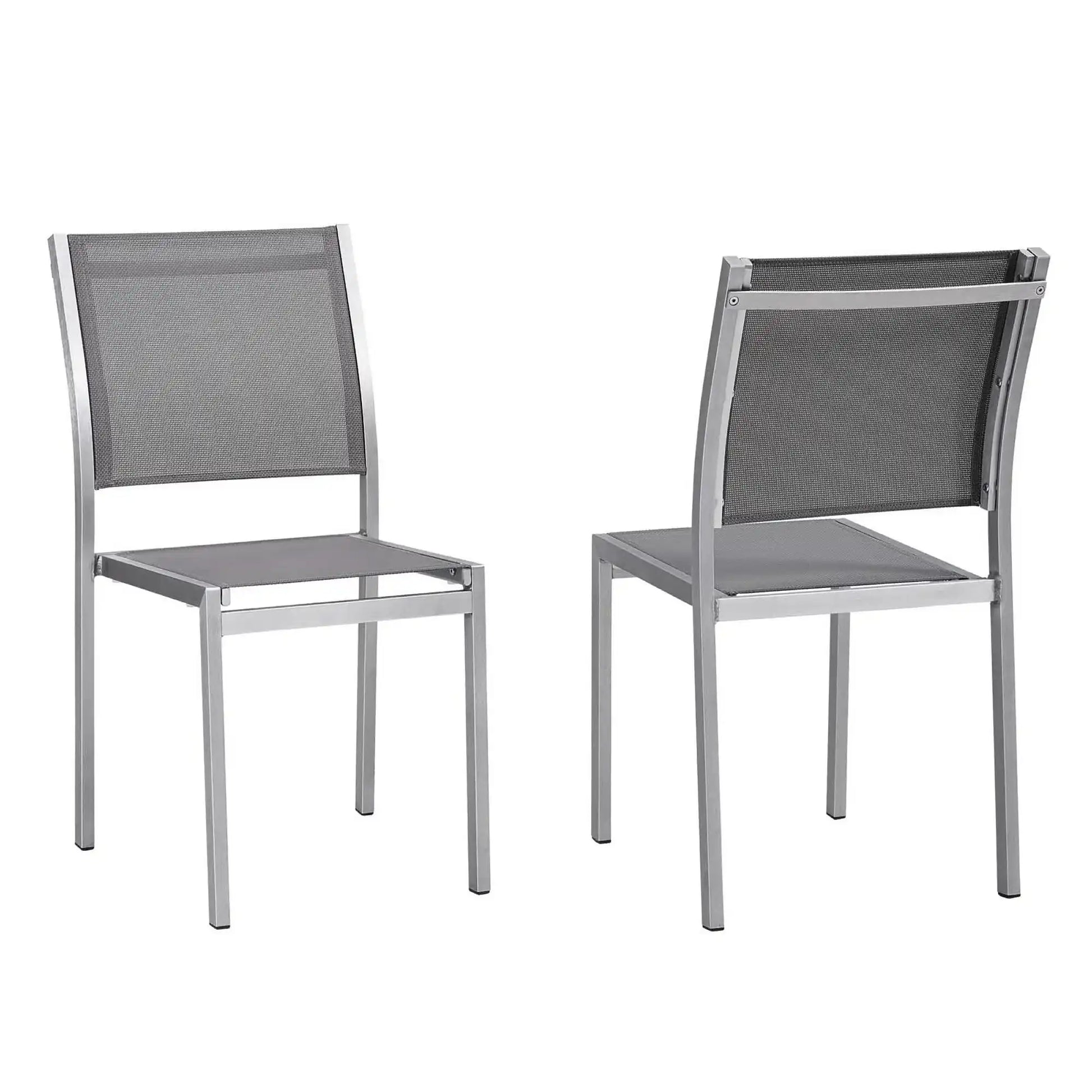 Shore Outdoor Patio Aluminum Side Chair Set of 2 by Modway - Best Buy Furniture
