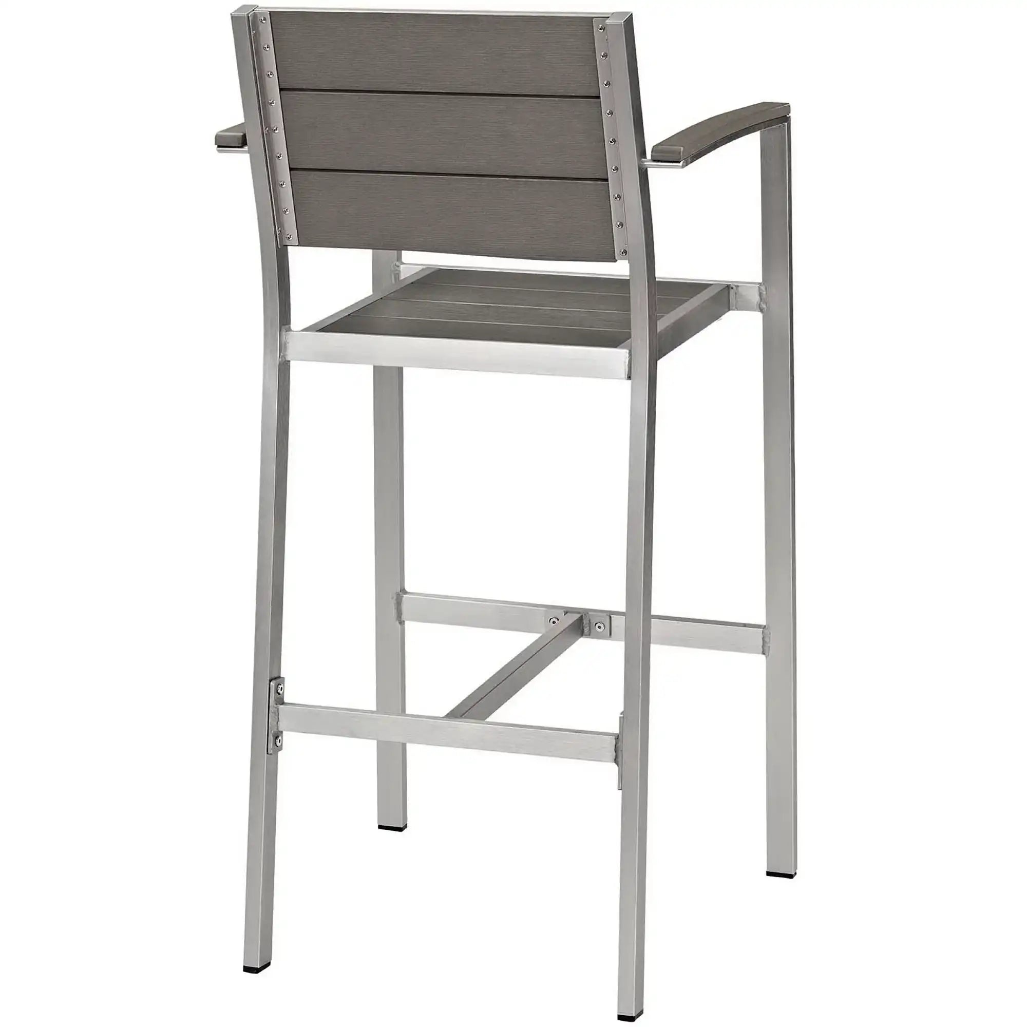 Shore 5 Piece Outdoor Patio Aluminum Dining Set by Modway - Best Buy Furniture