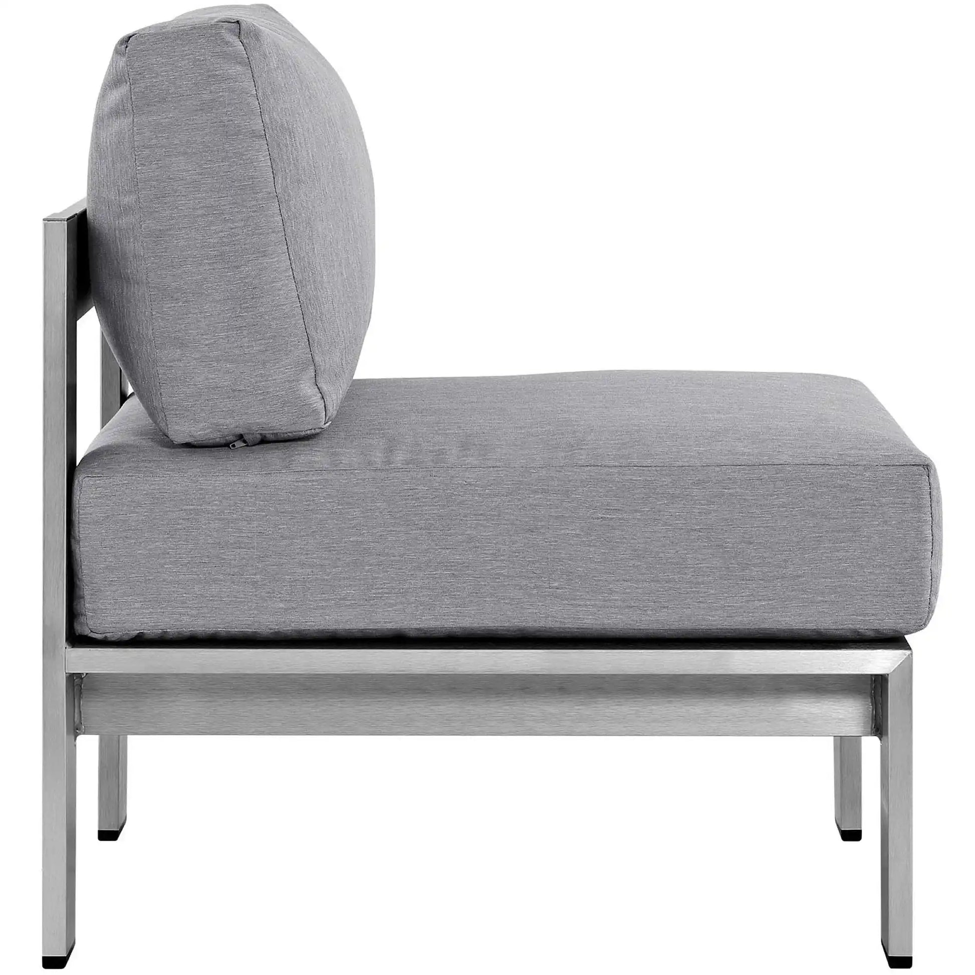 Shore 3 Piece Outdoor Patio Aluminum Sectional Sofa Set by Modway - Best Buy Furniture