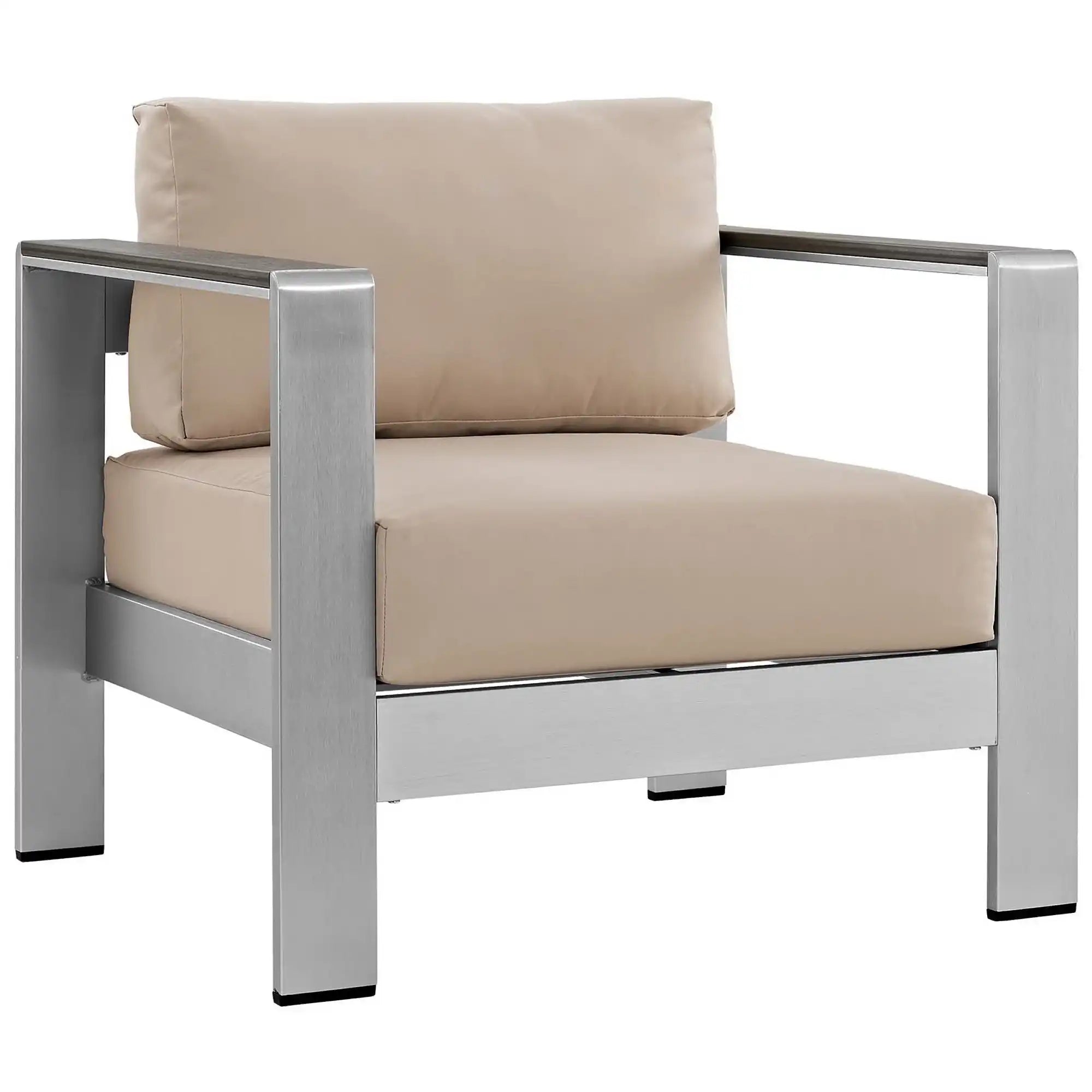 Shore 3 Piece Outdoor Patio Aluminum Set by Modway - Best Buy Furniture