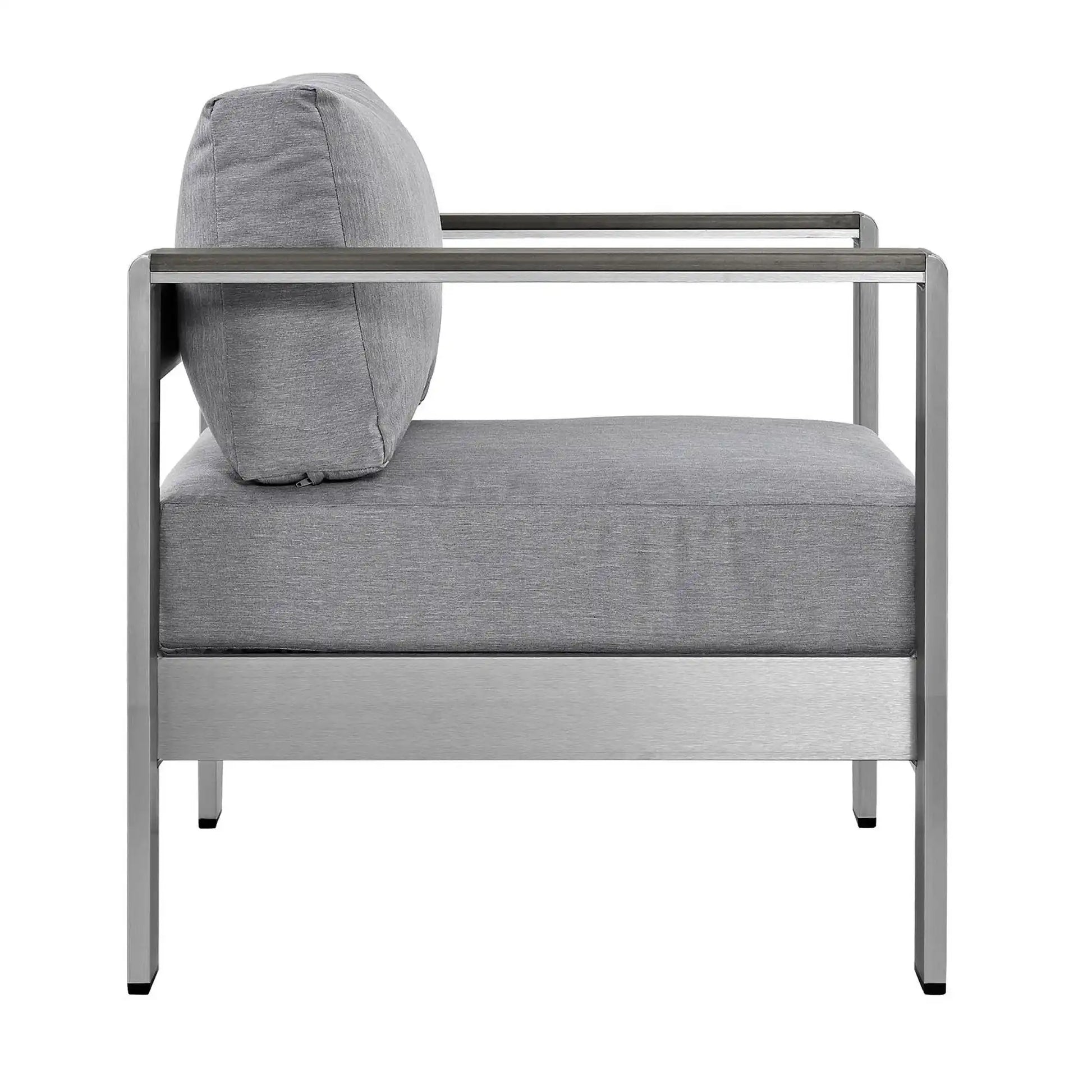 Shore 3 Piece Outdoor Patio Aluminum Set by Modway - Best Buy Furniture