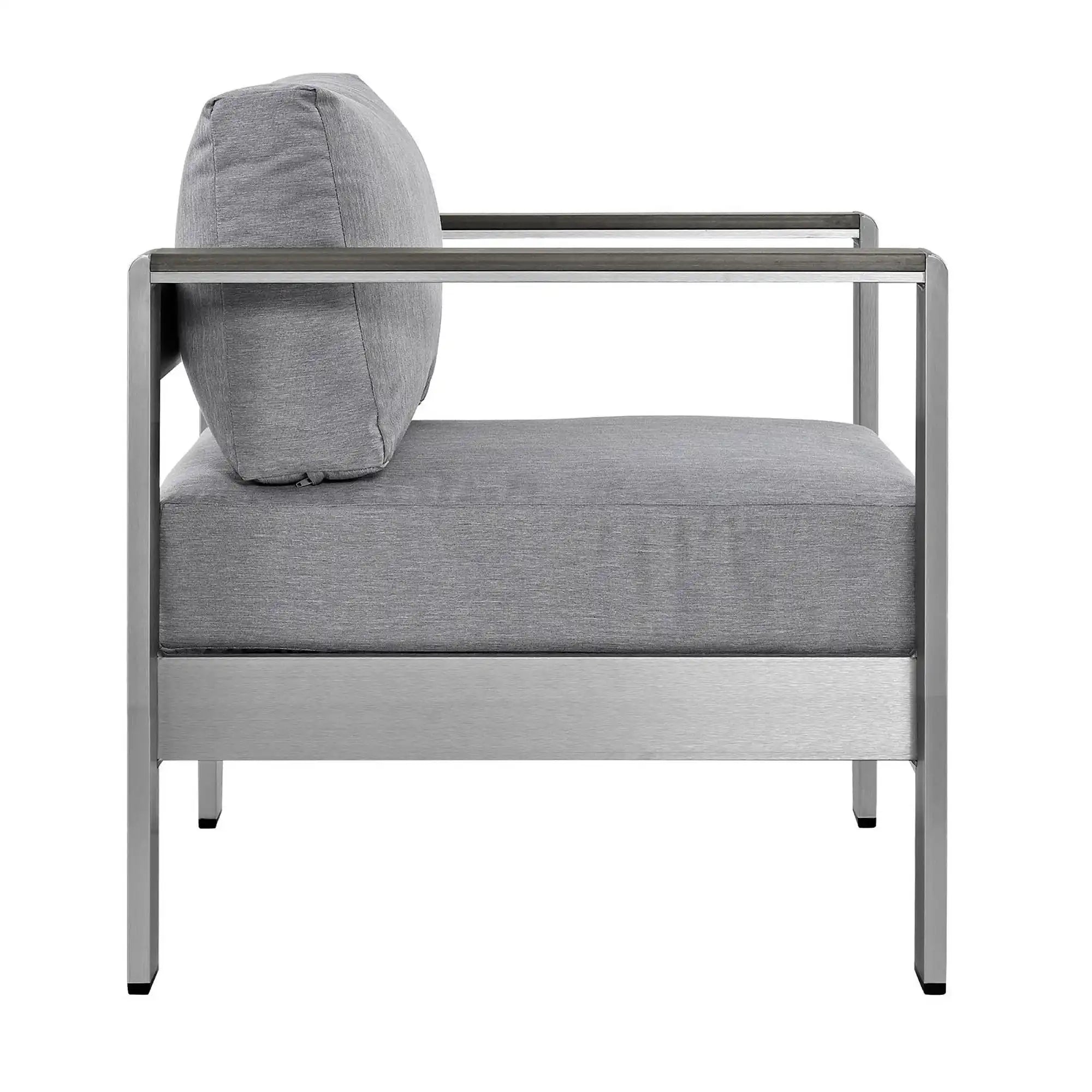 Shore 3 Piece Outdoor Patio Aluminum Set by Modway - Best Buy Furniture