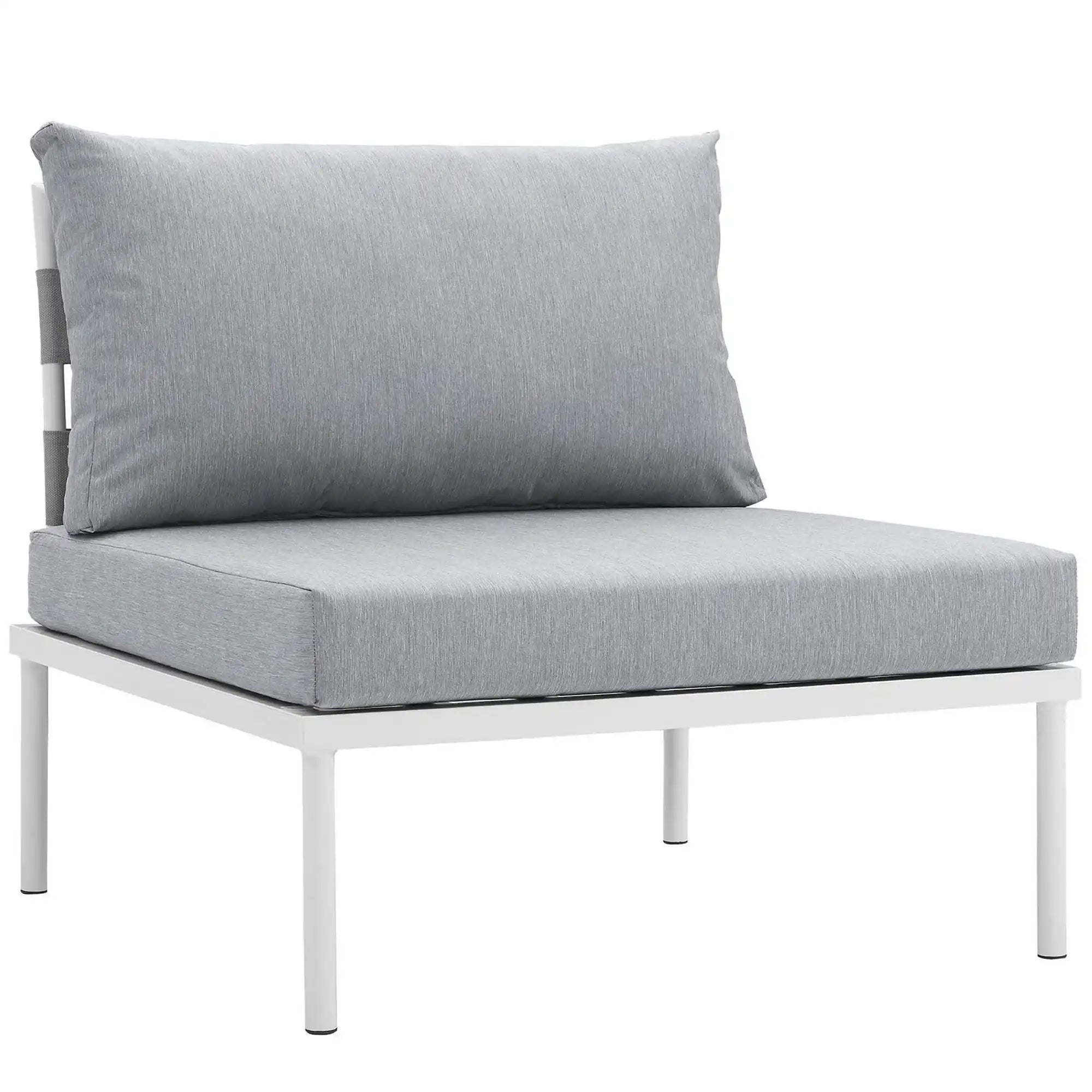 Harmony Armless Outdoor Patio Aluminum Chair by Modway - Best Buy Furniture