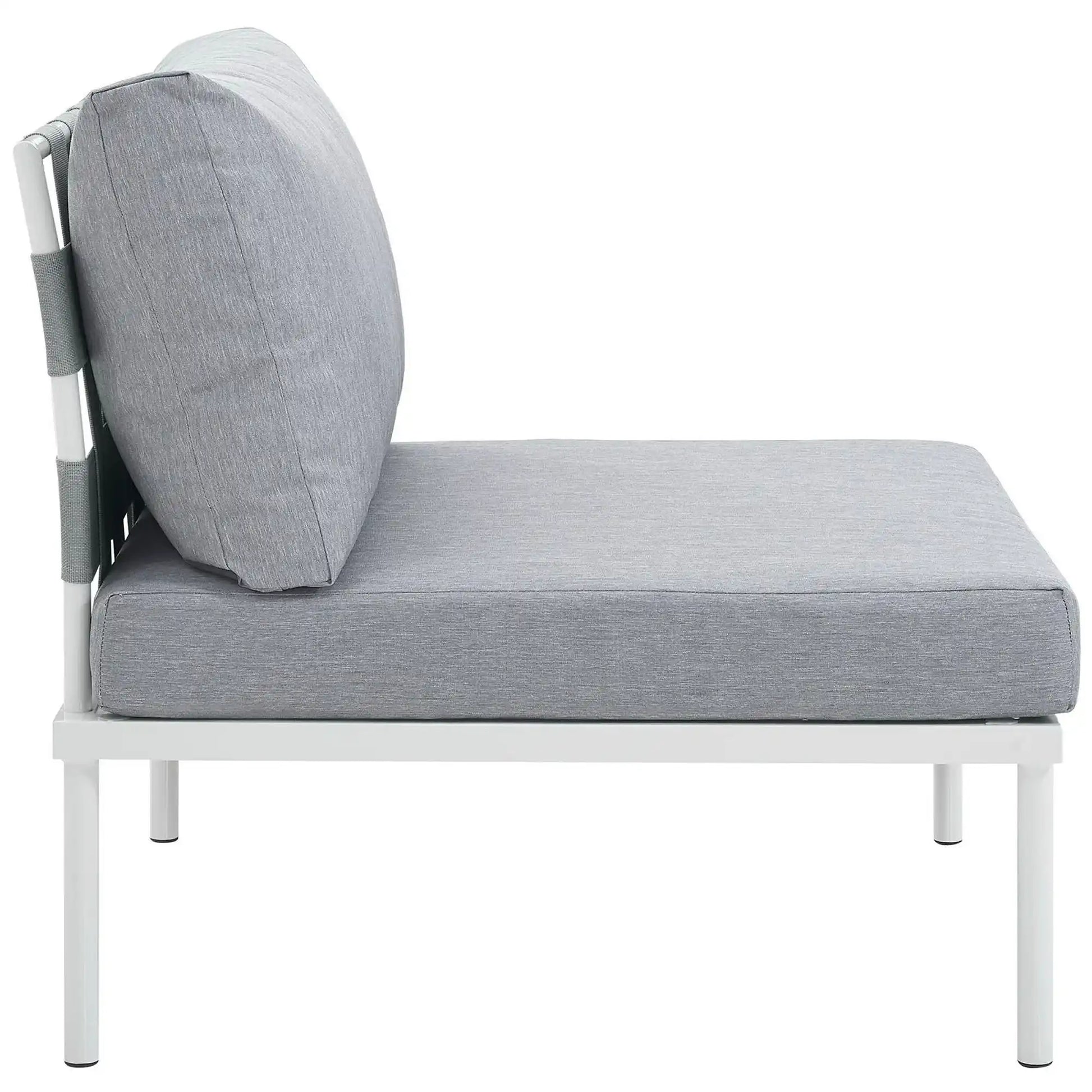 Harmony Armless Outdoor Patio Aluminum Chair by Modway - Best Buy Furniture