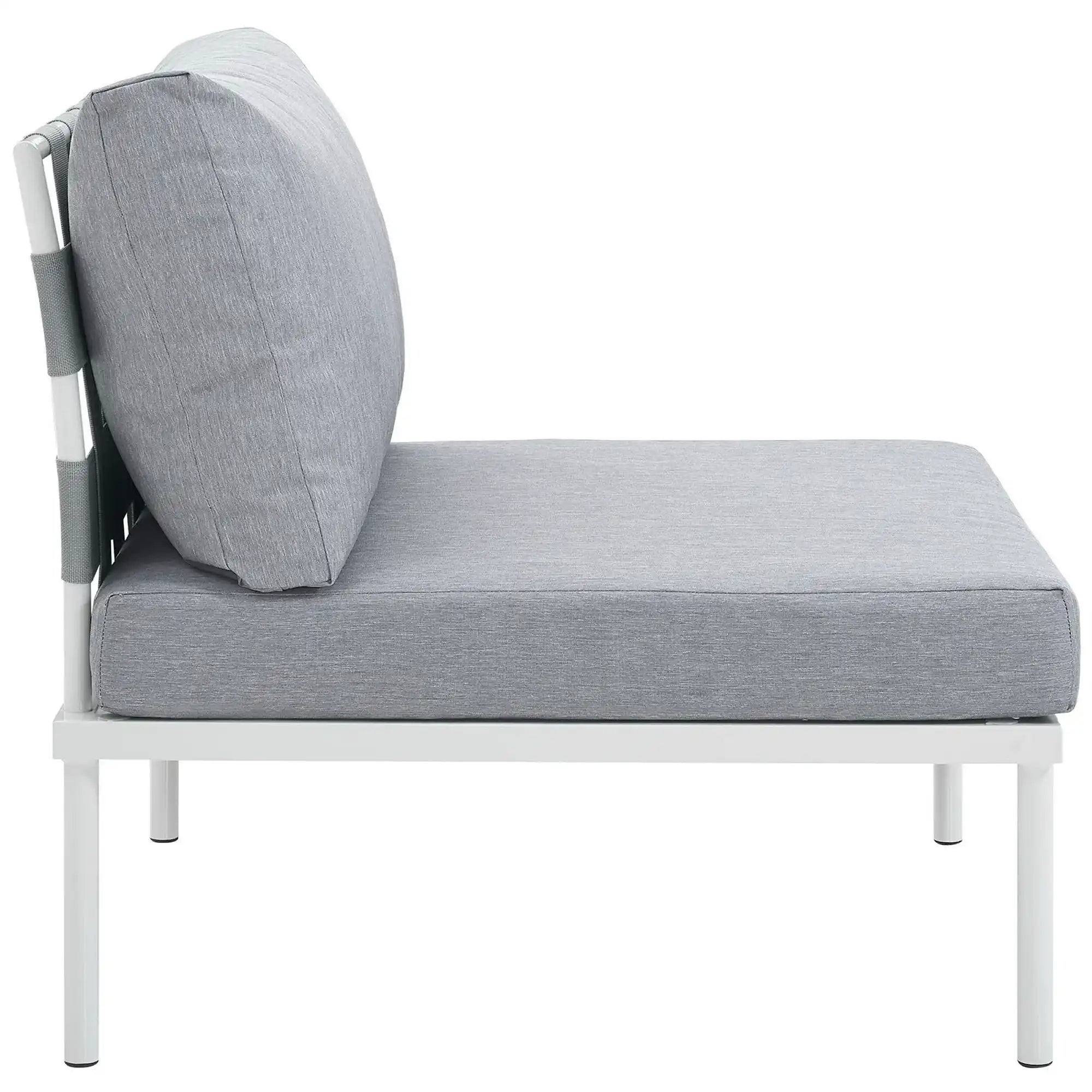 Harmony Armless Outdoor Patio Aluminum Chair by Modway - Best Buy Furniture