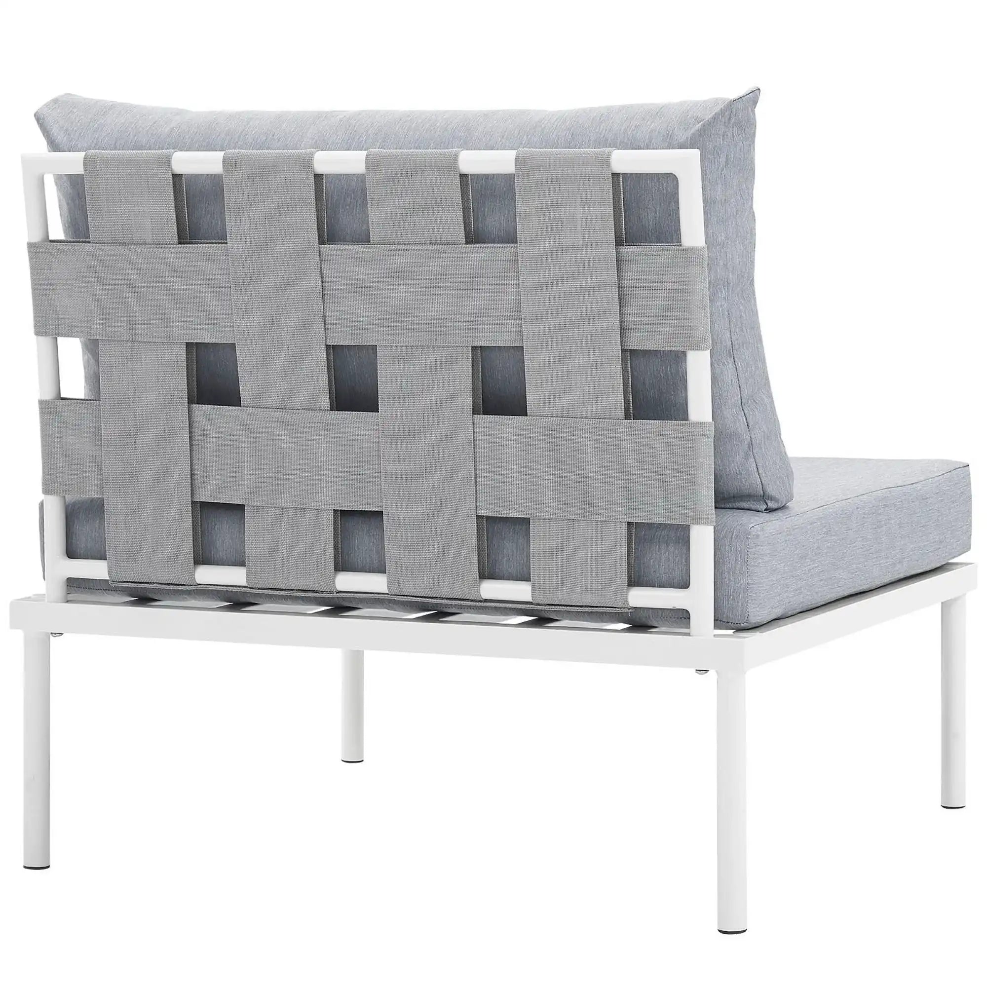 Harmony Armless Outdoor Patio Aluminum Chair by Modway - Best Buy Furniture