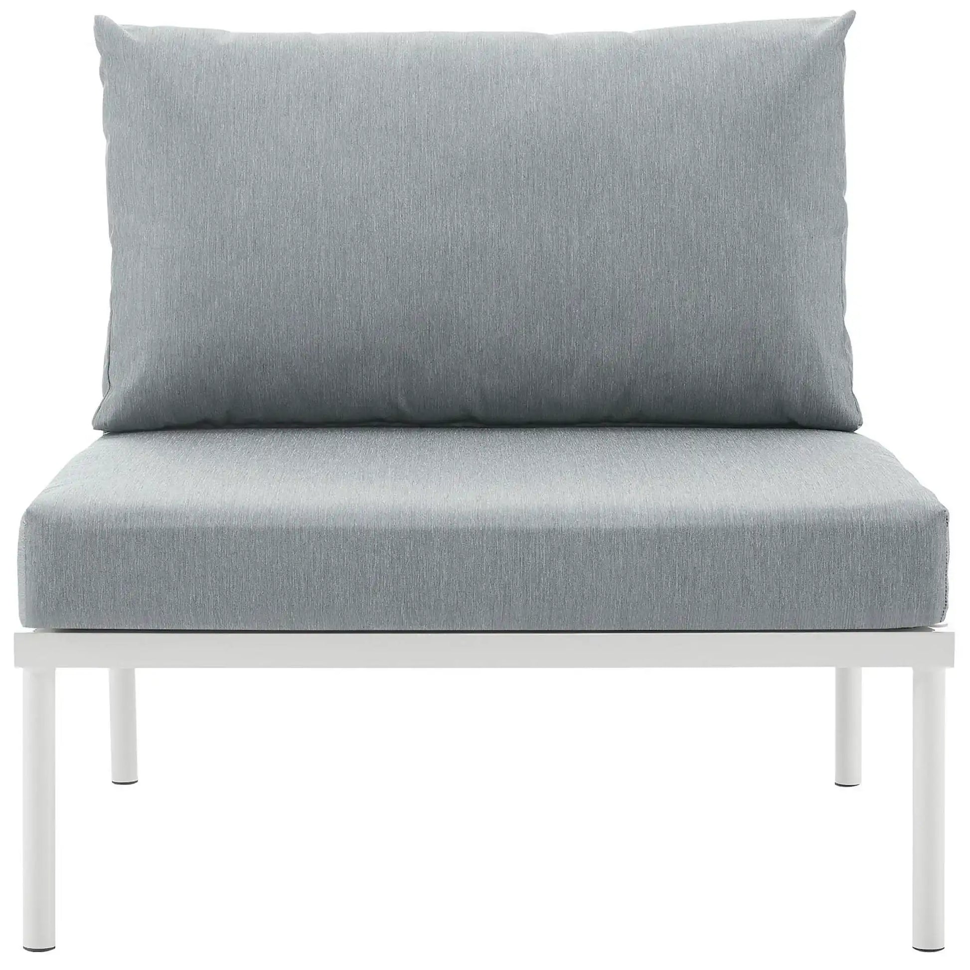 Harmony Armless Outdoor Patio Aluminum Chair by Modway - Best Buy Furniture