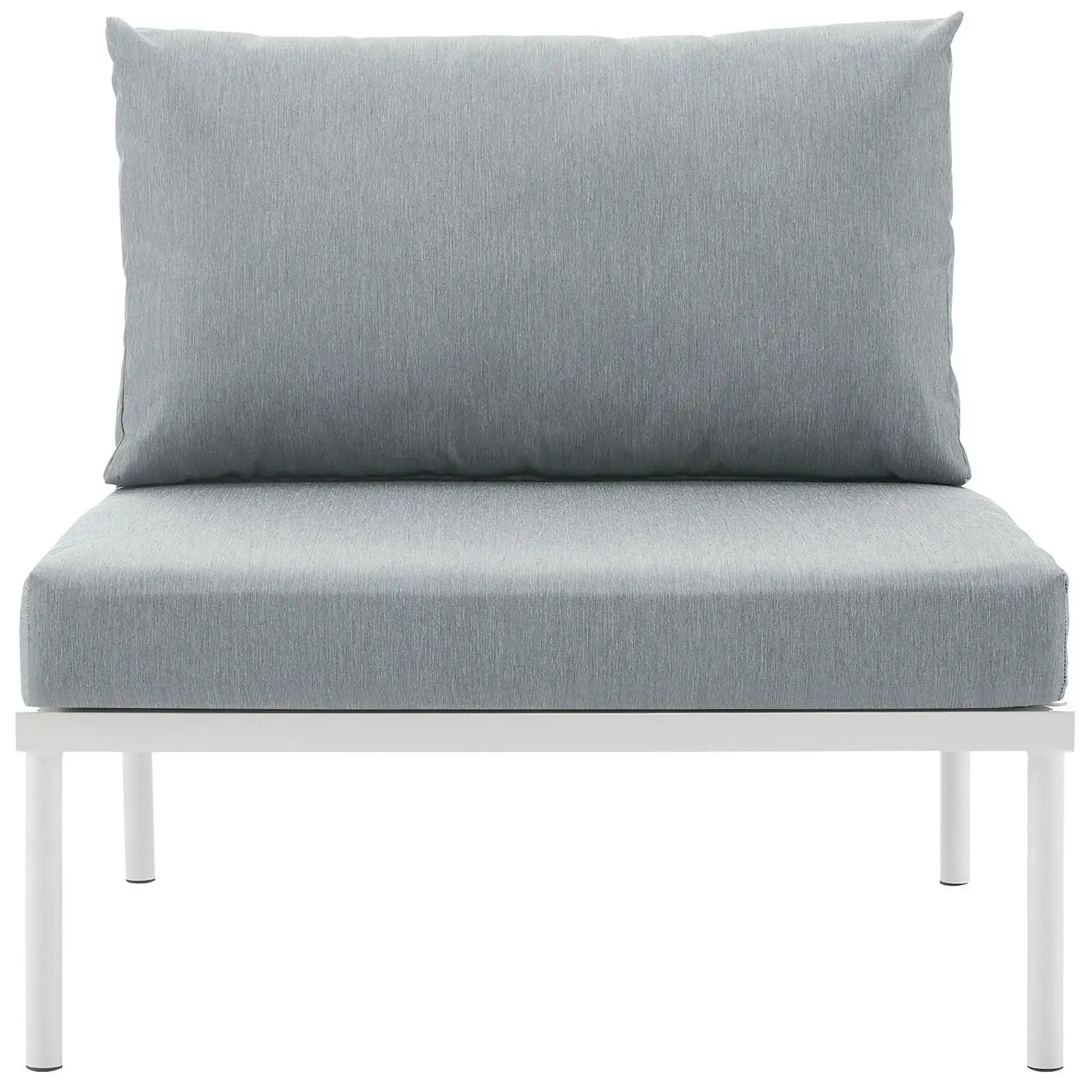Harmony Armless Outdoor Patio Aluminum Chair by Modway - Best Buy Furniture