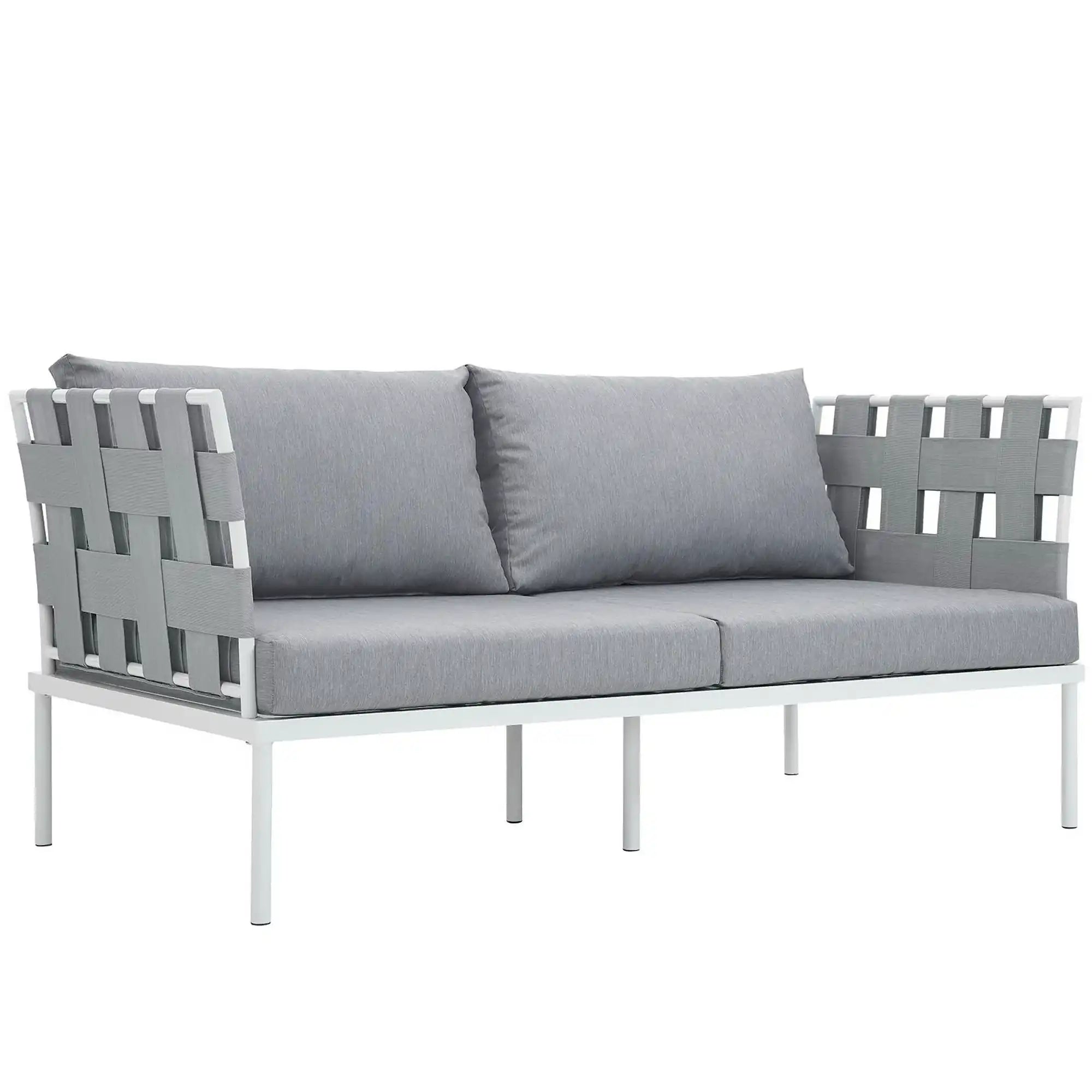 Harmony Outdoor Patio Aluminum Loveseat by Modway - Best Buy Furniture