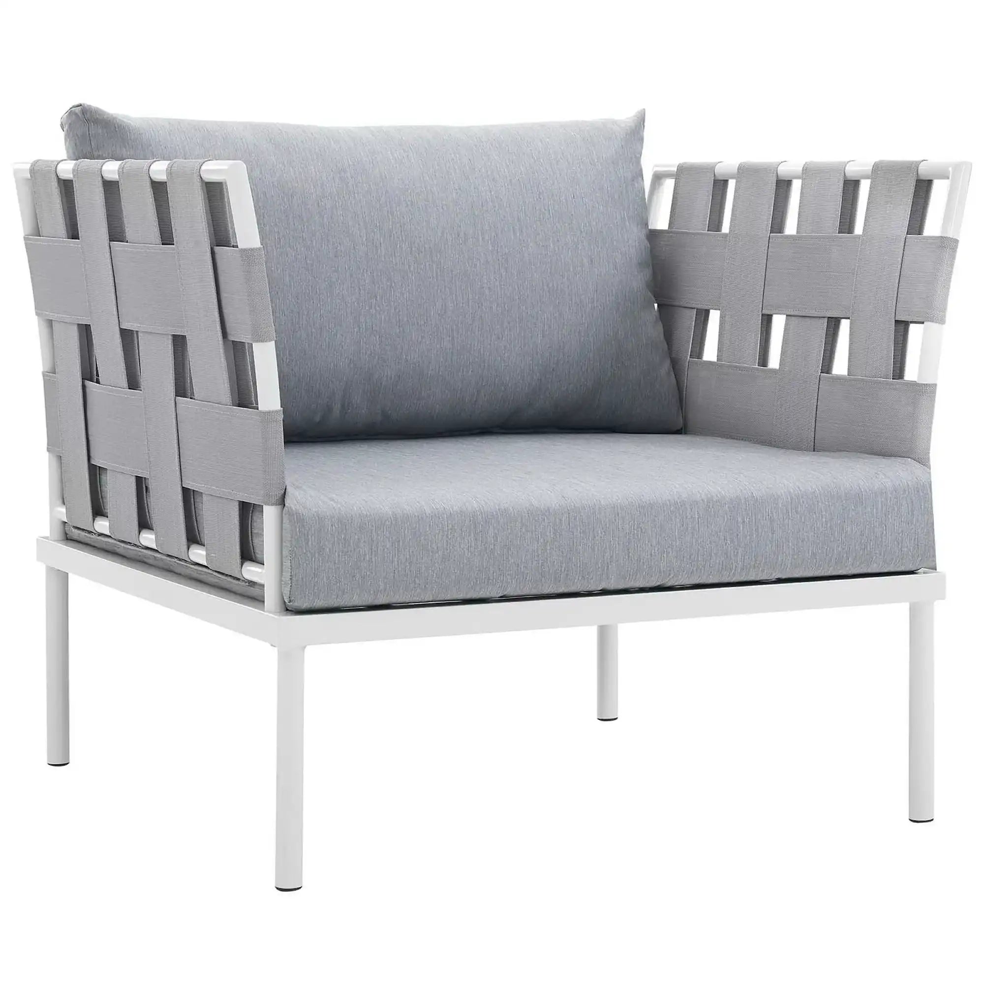 Harmony 5 Piece Outdoor Patio Aluminum Sectional Sofa Set by Modway - Best Buy Furniture