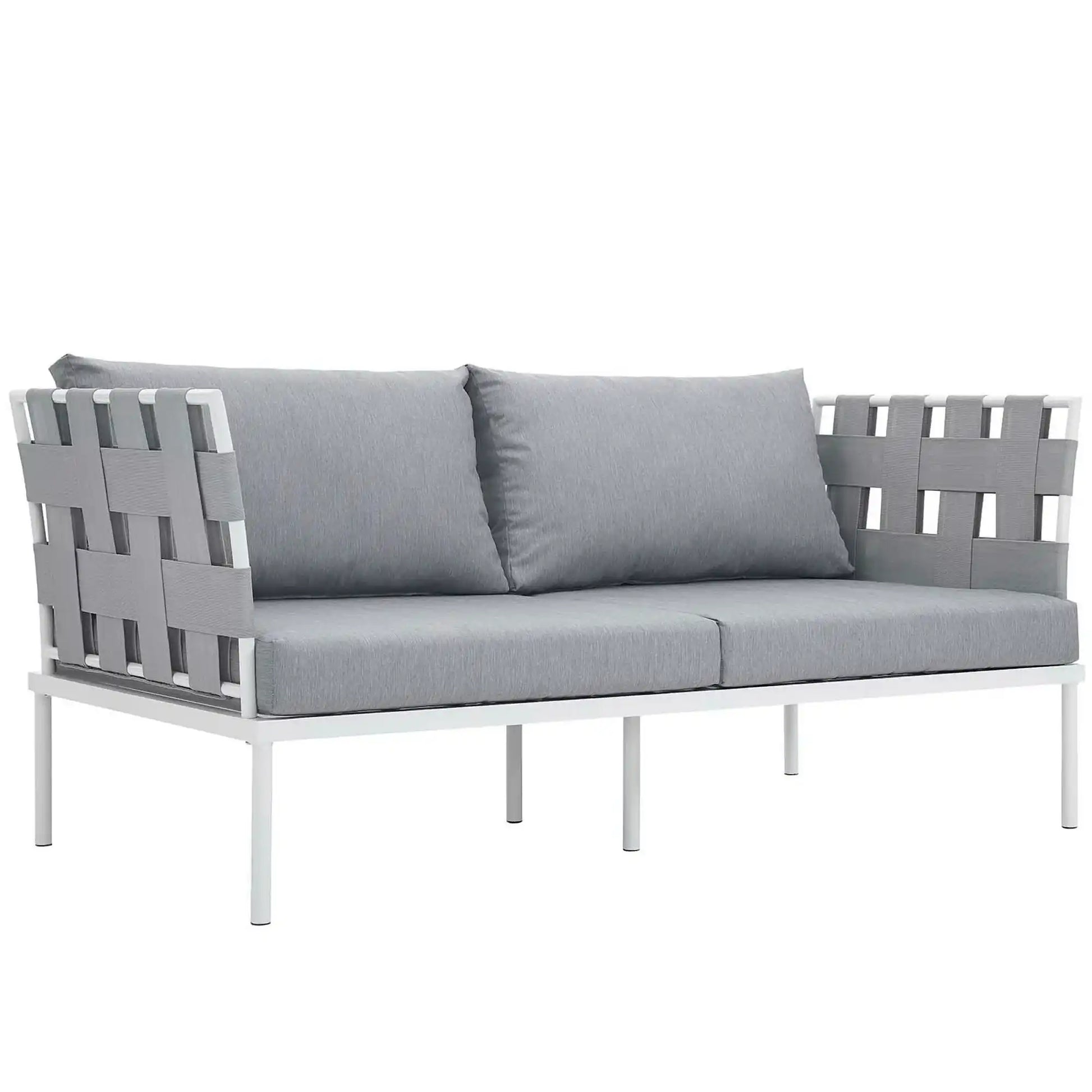 Harmony 5 Piece Outdoor Patio Aluminum Sectional Sofa Set by Modway - Best Buy Furniture