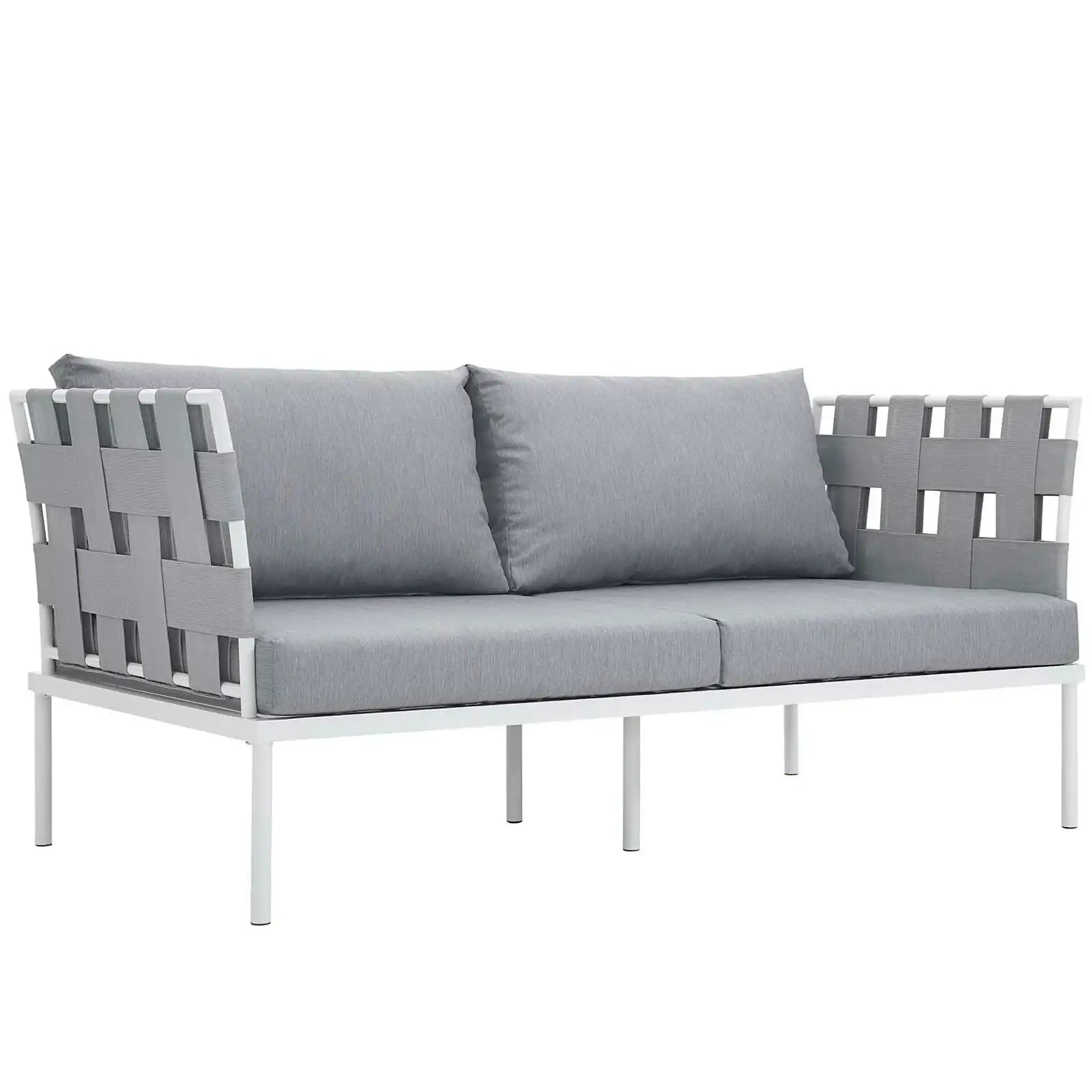 Harmony 5 Piece Outdoor Patio Aluminum Sectional Sofa Set by Modway - Best Buy Furniture