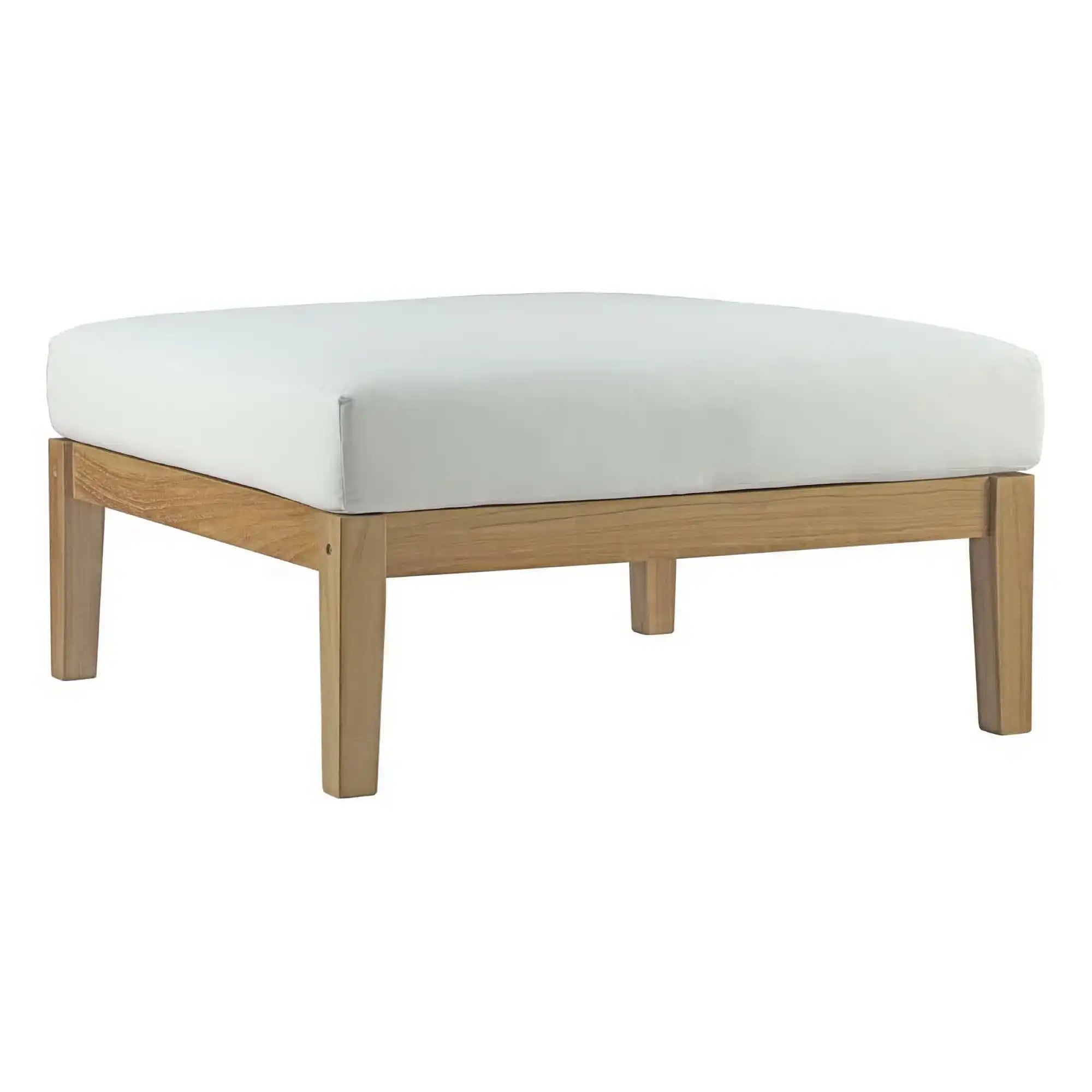 Bayport Outdoor Patio Teak Ottoman by Modway - Best Buy Furniture