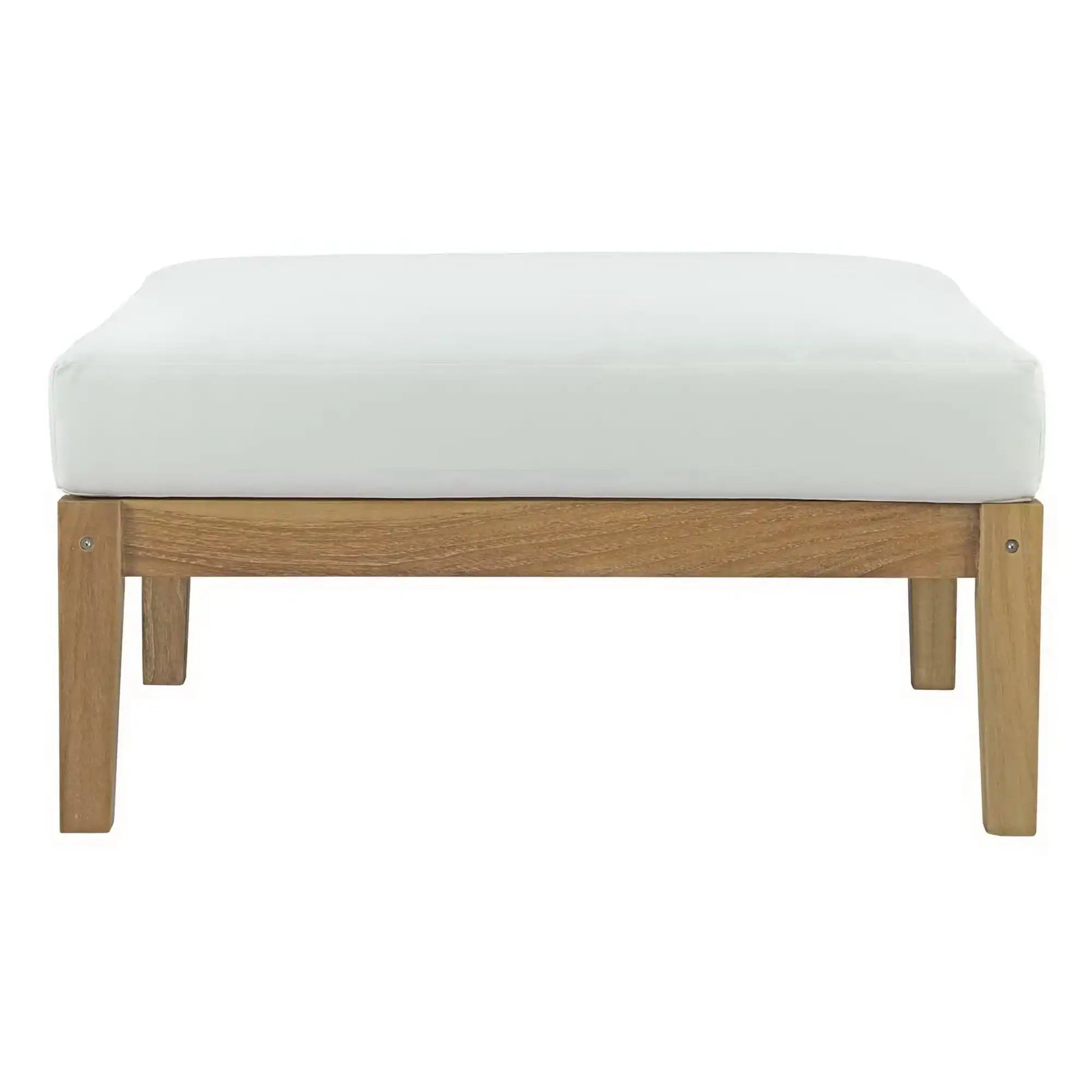 Bayport Outdoor Patio Teak Ottoman by Modway - Best Buy Furniture