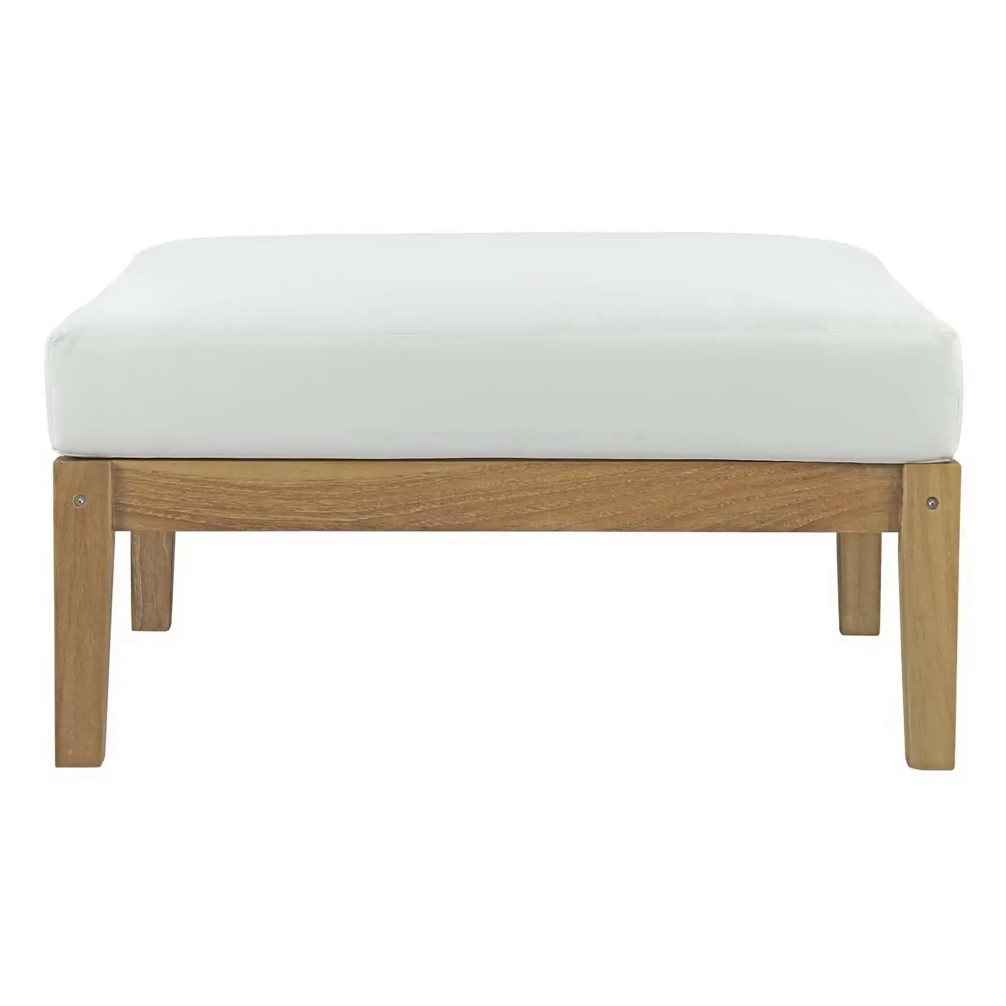 Bayport Outdoor Patio Teak Ottoman by Modway - Best Buy Furniture