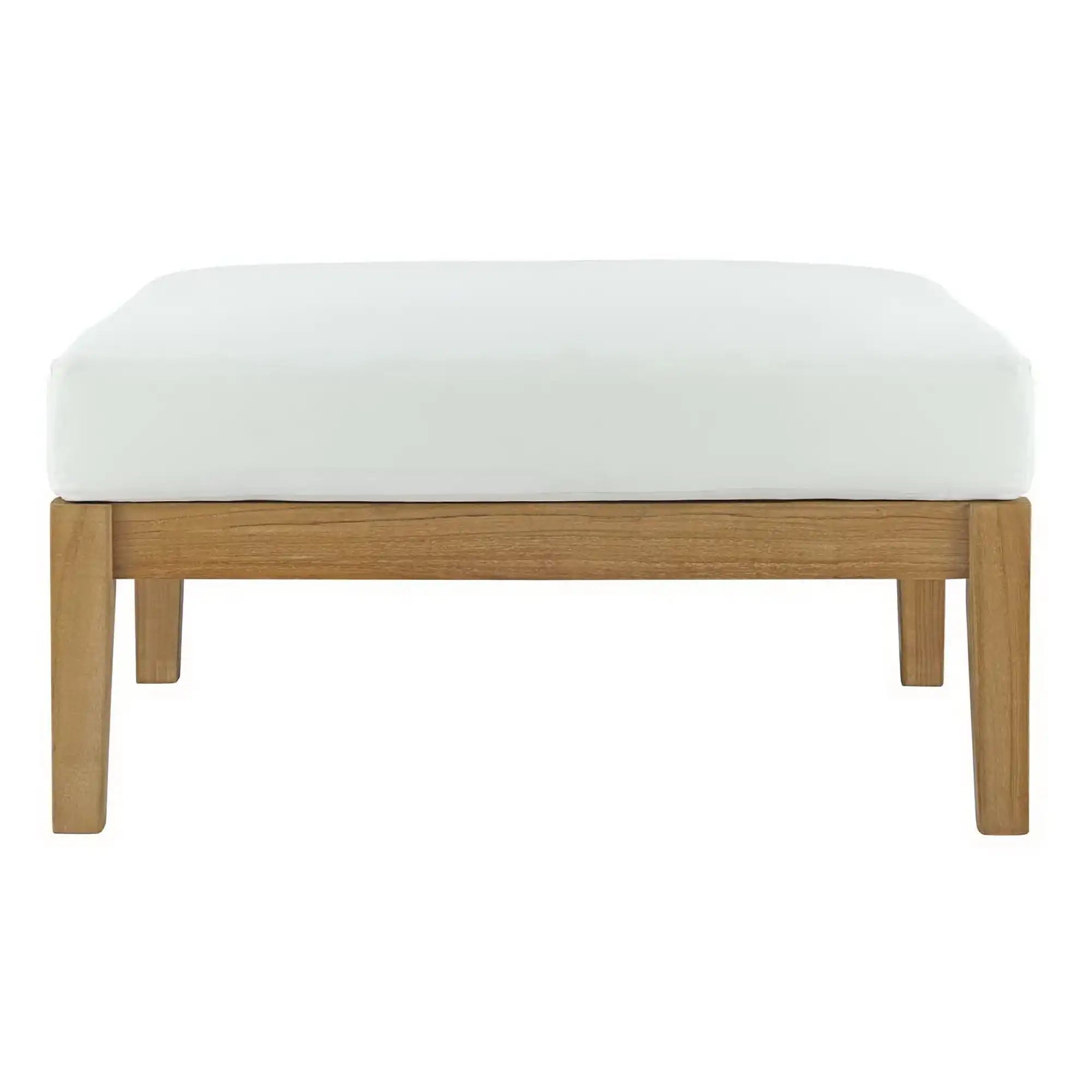 Bayport Outdoor Patio Teak Ottoman by Modway - Best Buy Furniture
