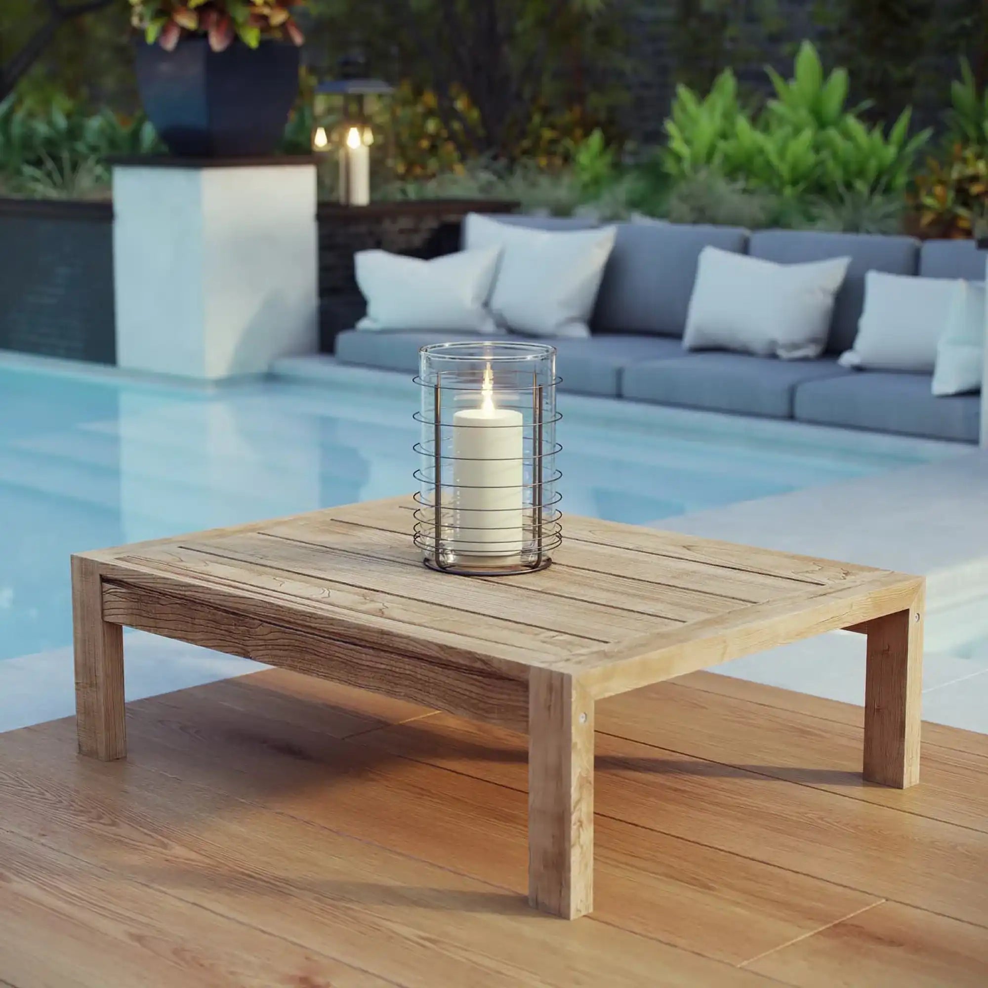 Upland Outdoor Patio Wood Coffee Table by Modway - Best Buy Furniture