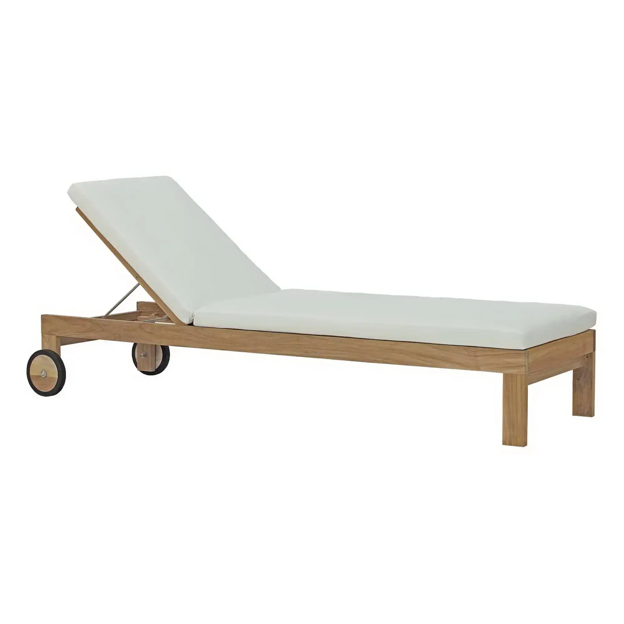 Upland Outdoor Patio Teak Chaise by Modway - Best Buy Furniture