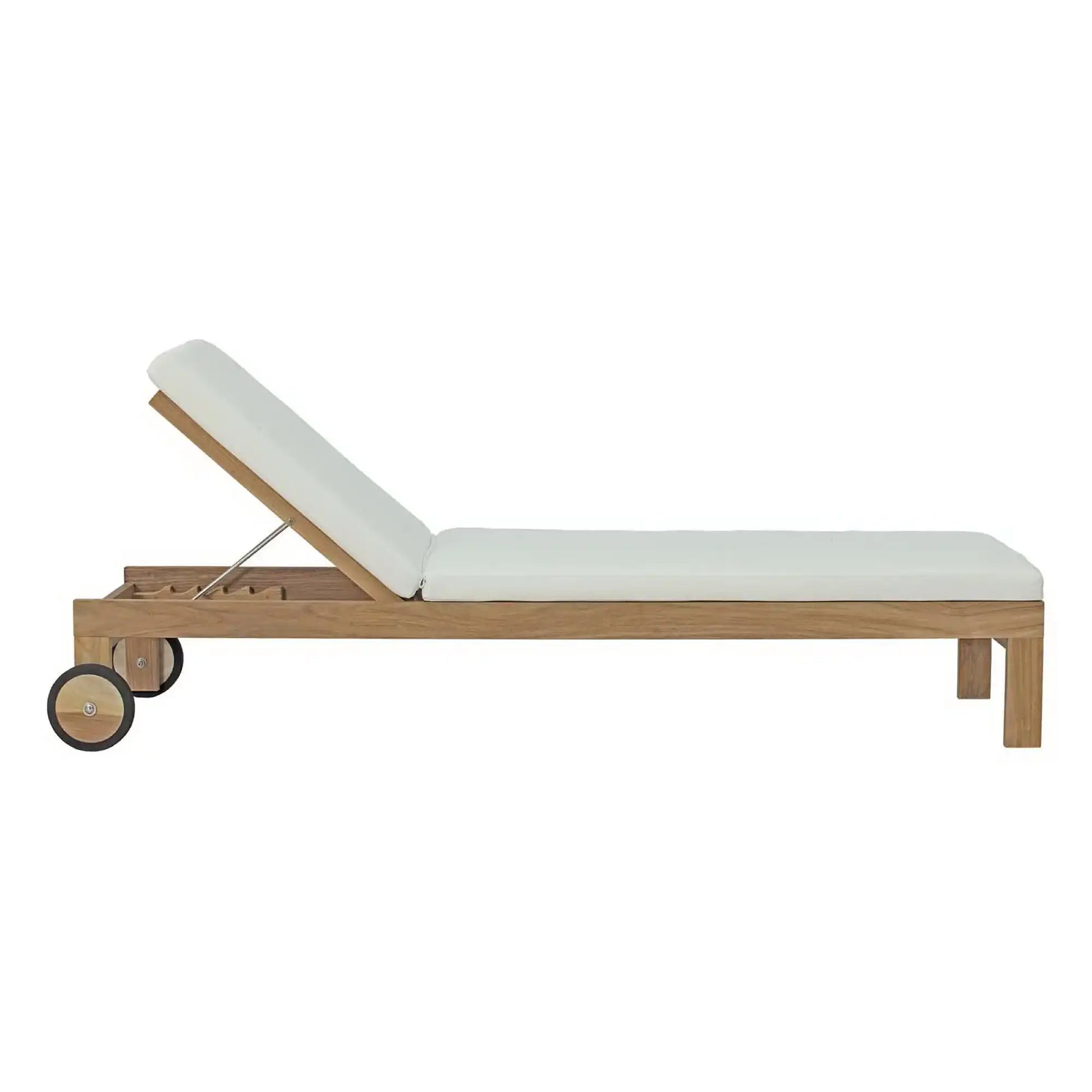 Upland Outdoor Patio Teak Chaise by Modway - Best Buy Furniture