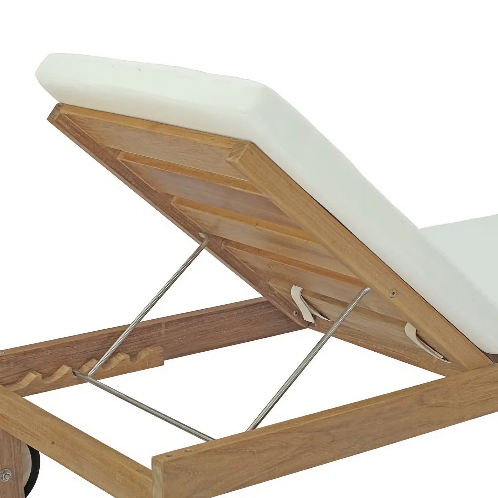 Upland Outdoor Patio Teak Chaise by Modway - Best Buy Furniture