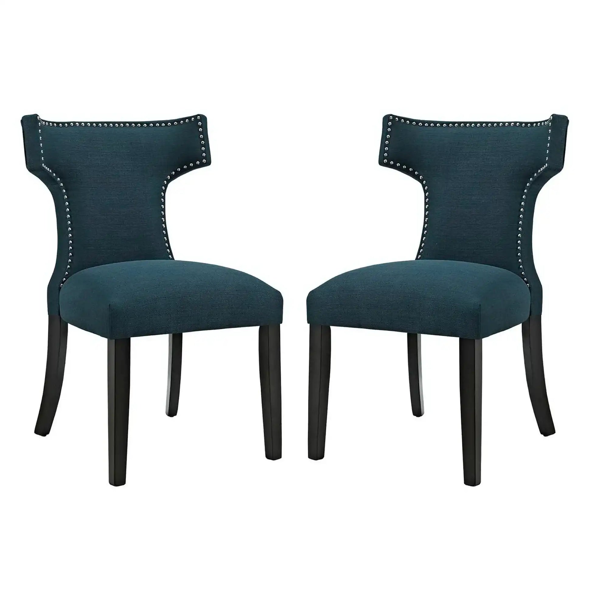 Curve Fabric Dining Side Chair Set of 2 by Modway - Best Buy Furniture