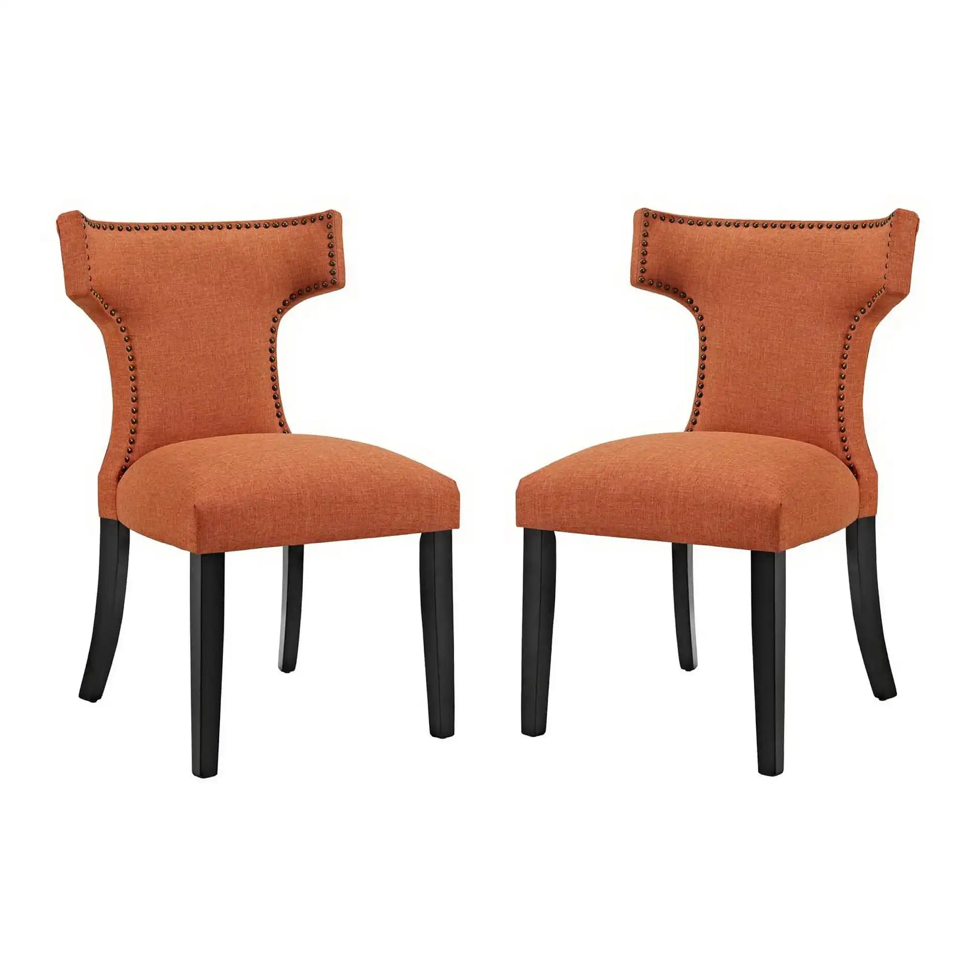Curve Fabric Dining Side Chair Set of 2 by Modway - Best Buy Furniture