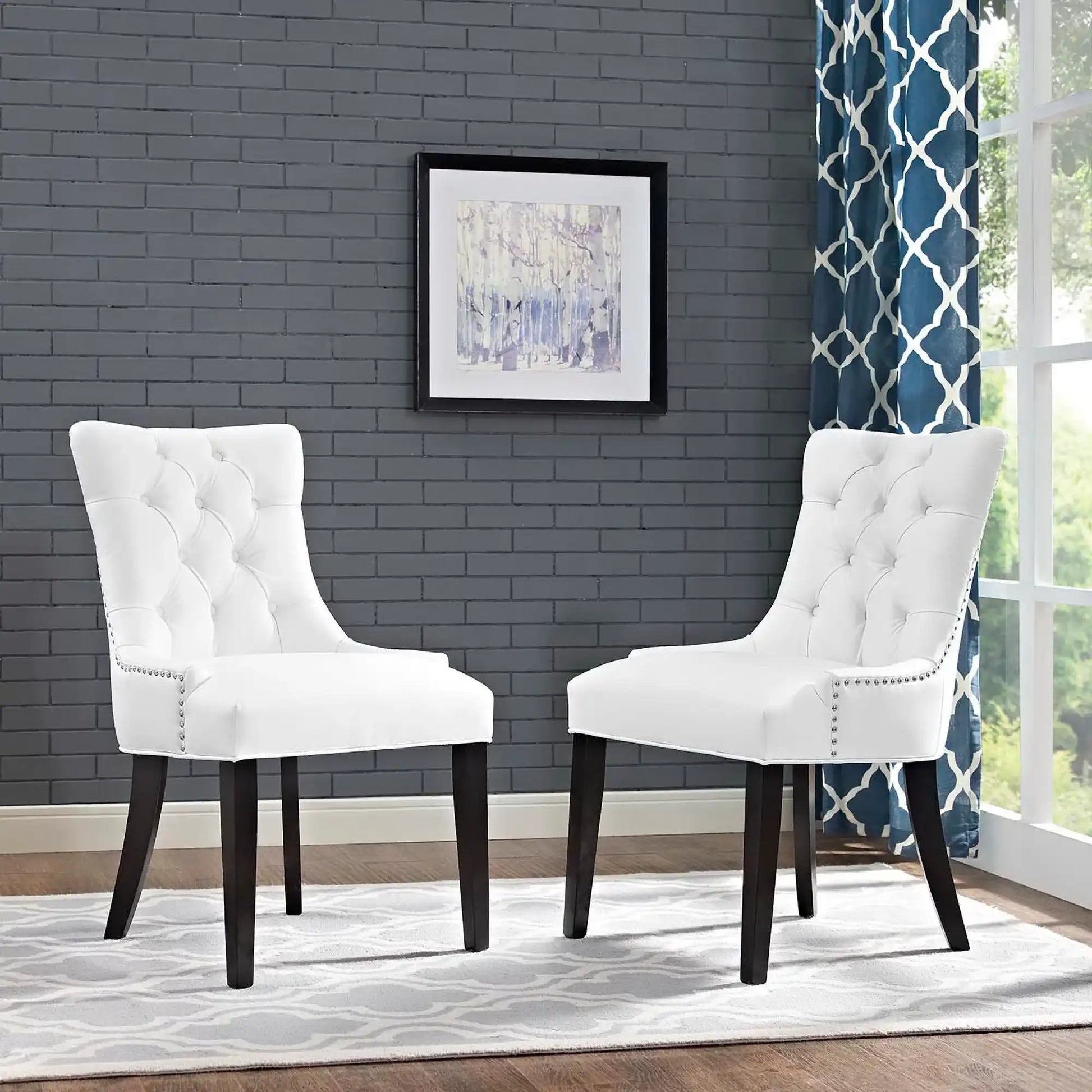 Regent Vinyl Dining Side Chair Set of 2 by Modway - Best Buy Furniture
