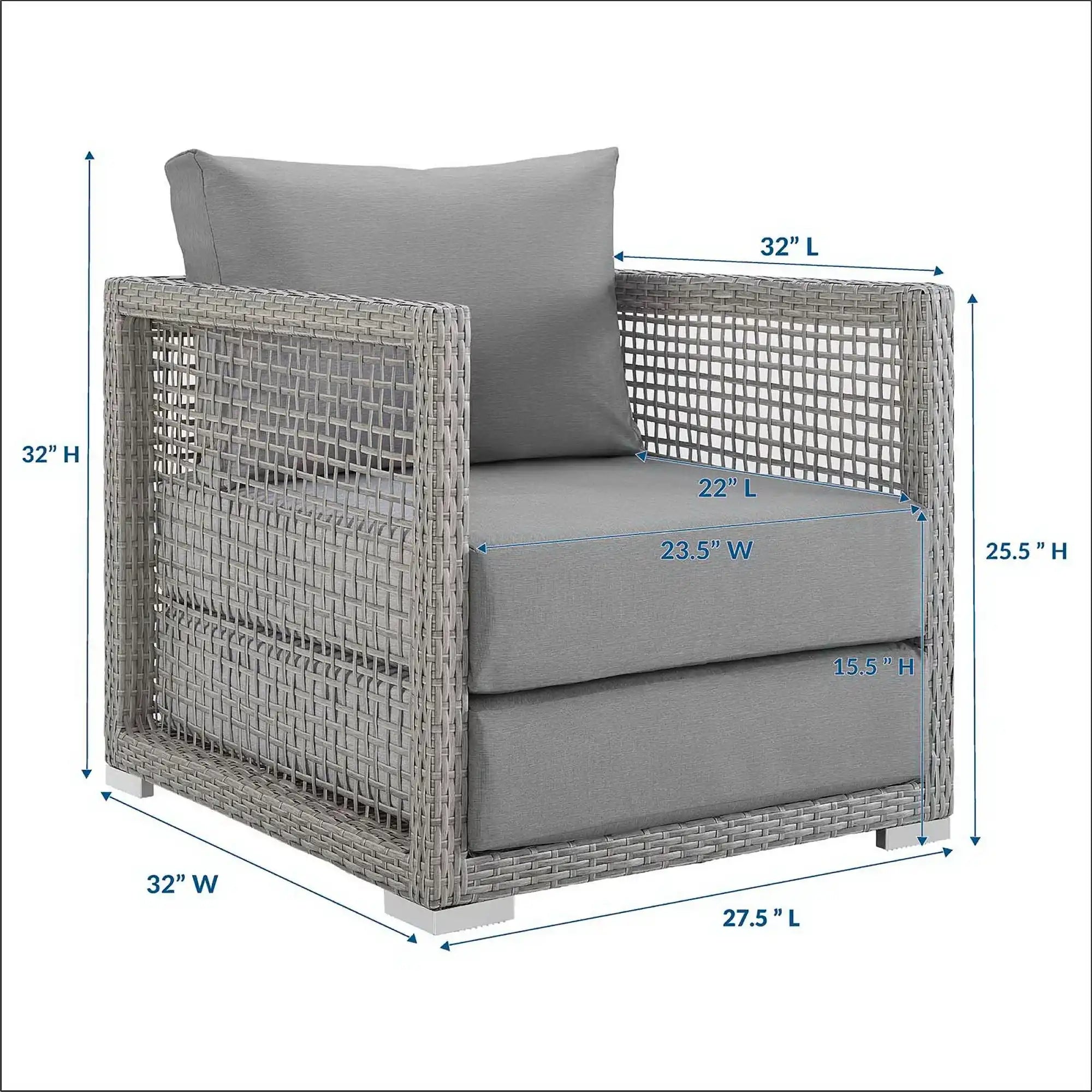 Aura Rattan Outdoor Patio Armchair by Modway - Best Buy Furniture