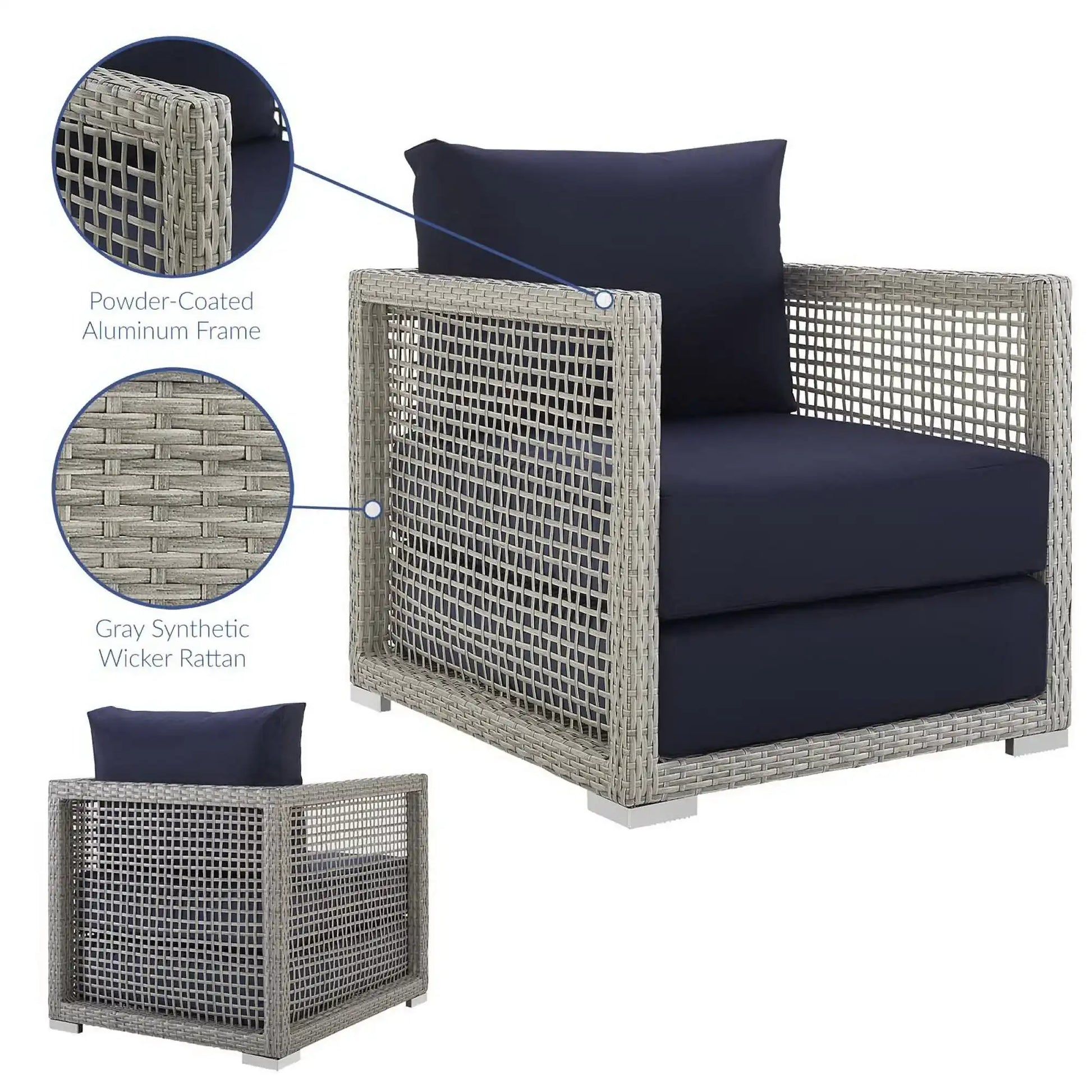 Aura Rattan Outdoor Patio Armchair by Modway - Best Buy Furniture