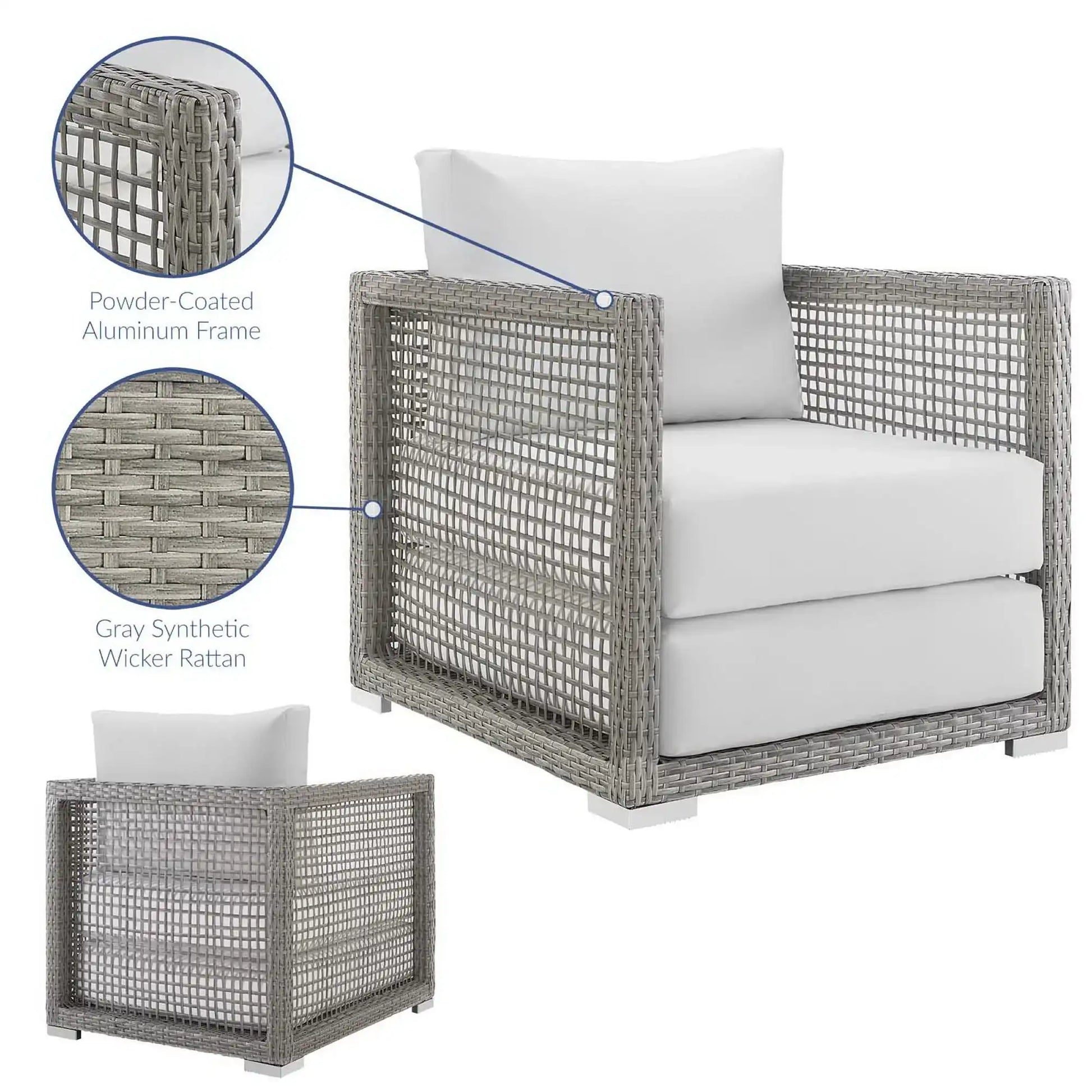 Aura Rattan Outdoor Patio Armchair by Modway - Best Buy Furniture