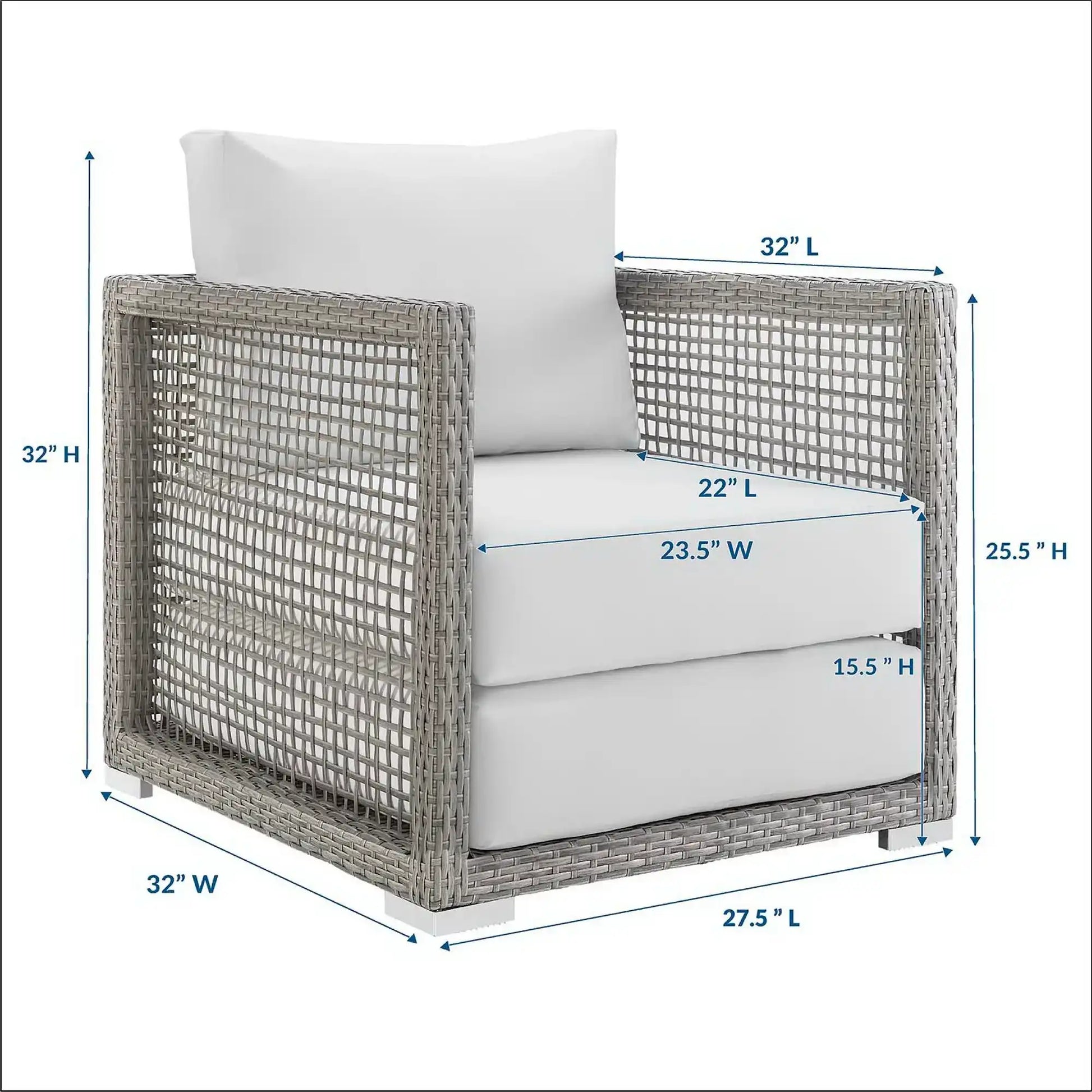 Aura Rattan Outdoor Patio Armchair by Modway - Best Buy Furniture