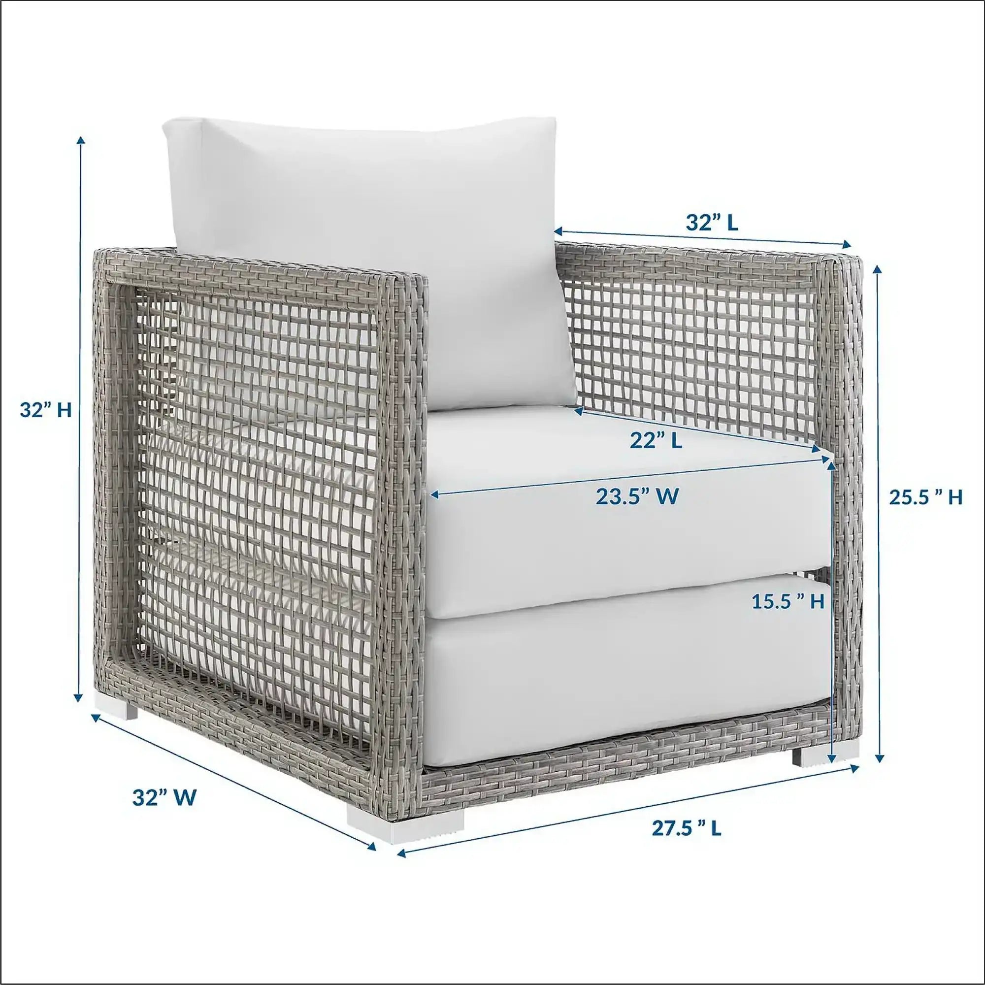 Aura Rattan Outdoor Patio Armchair by Modway - Best Buy Furniture