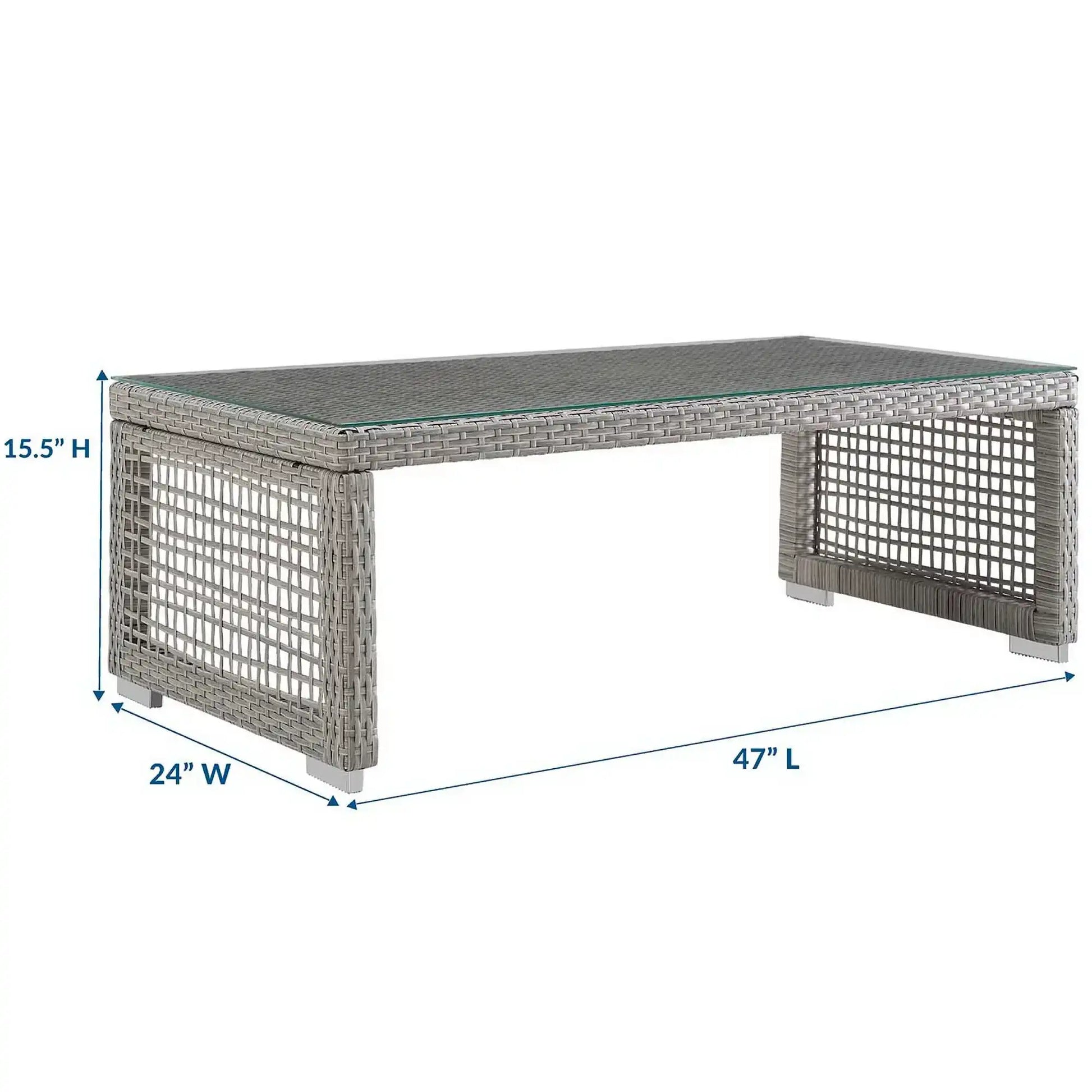 Aura Rattan Outdoor Patio Coffee Table by Modway - Best Buy Furniture
