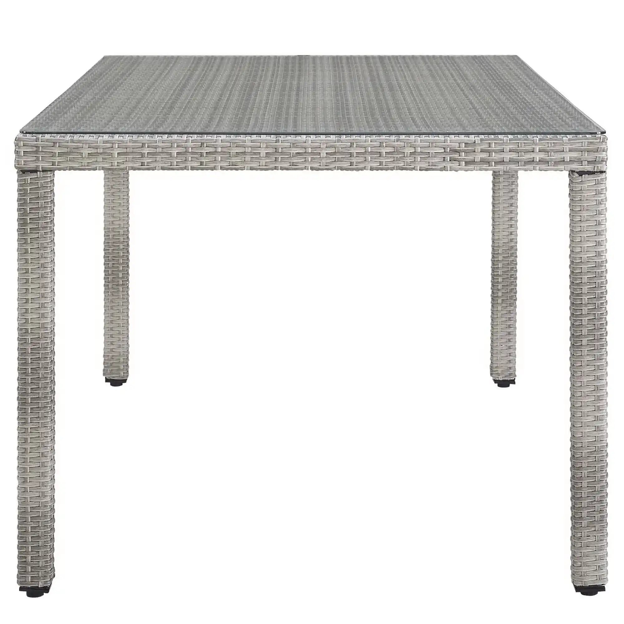 Aura 68" Outdoor Patio Wicker Rattan Dining Table by Modway - Best Buy Furniture
