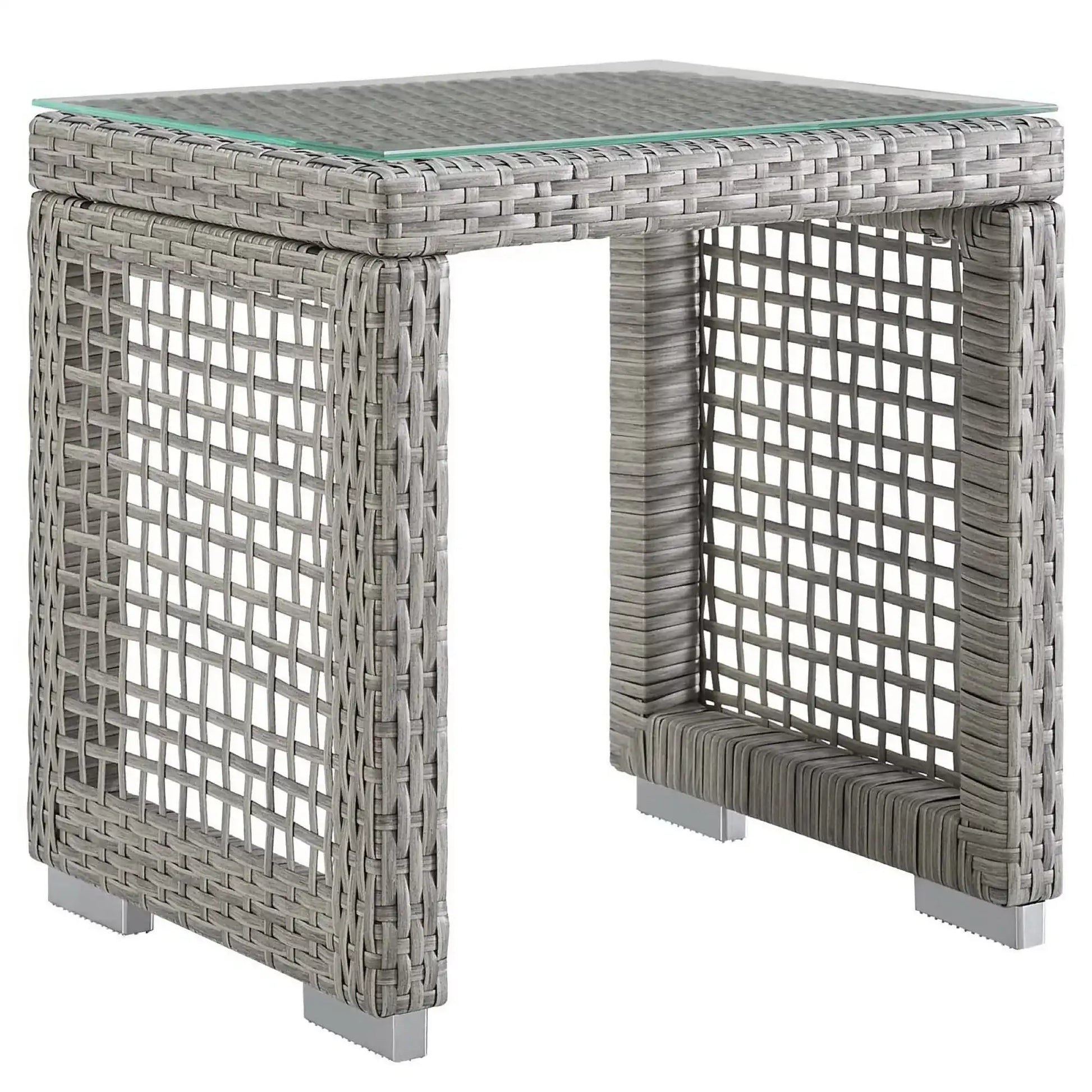 Aura Outdoor Patio Wicker Rattan Side Table by Modway - Best Buy Furniture
