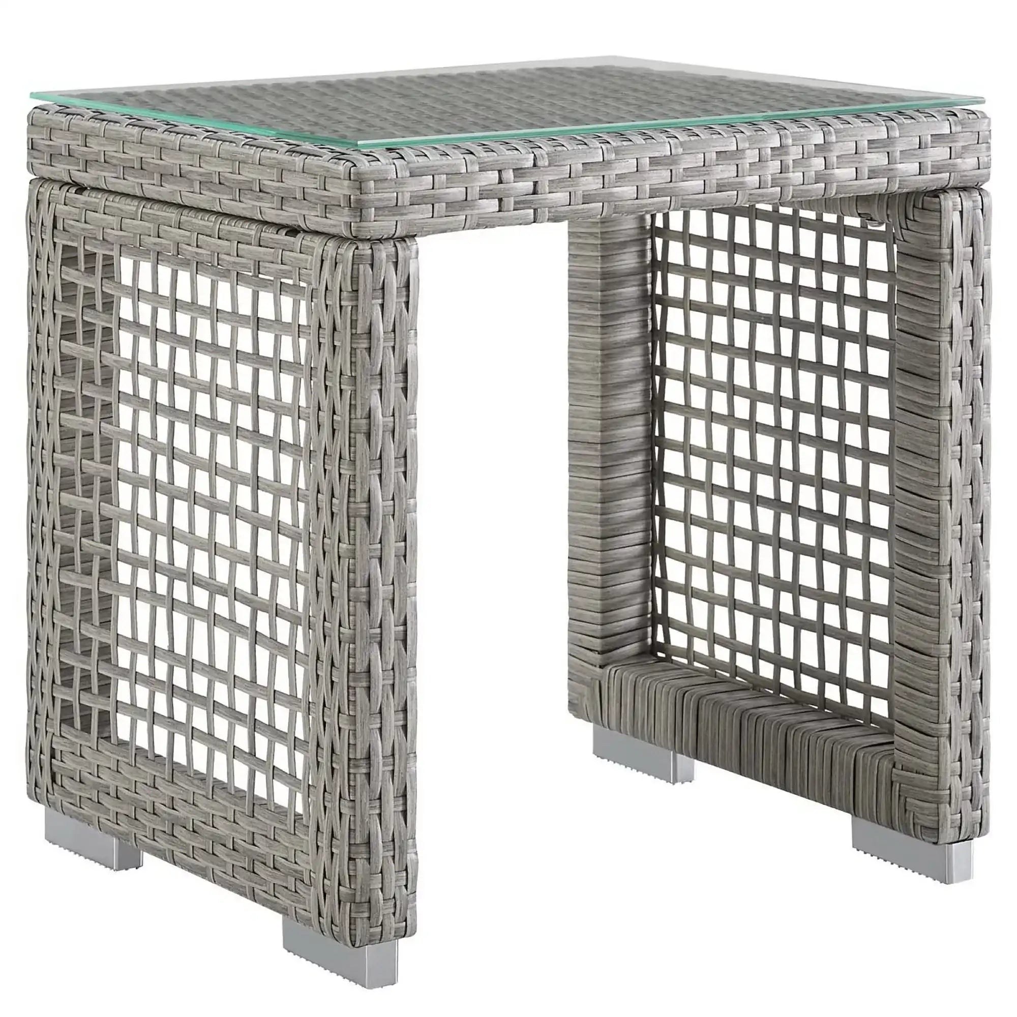 Aura Outdoor Patio Wicker Rattan Side Table by Modway - Best Buy Furniture